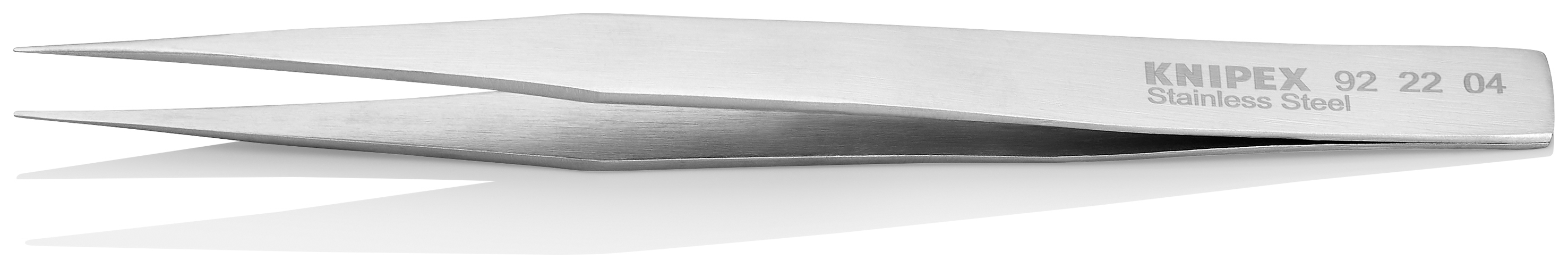 Brucelle de précision 130mm droite - Pointue - Acier inoxydable antimagnétique KNIPEX - 922204