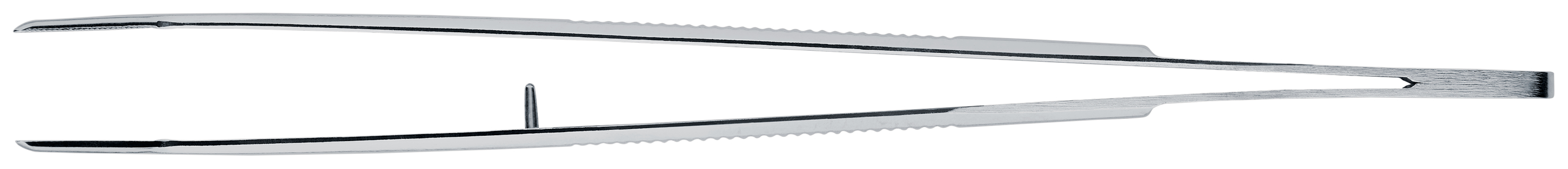 Brucelle de précision 155mm coudée 45° avec goujon - Pointue - Acier Chromé KNIPEX - 923436