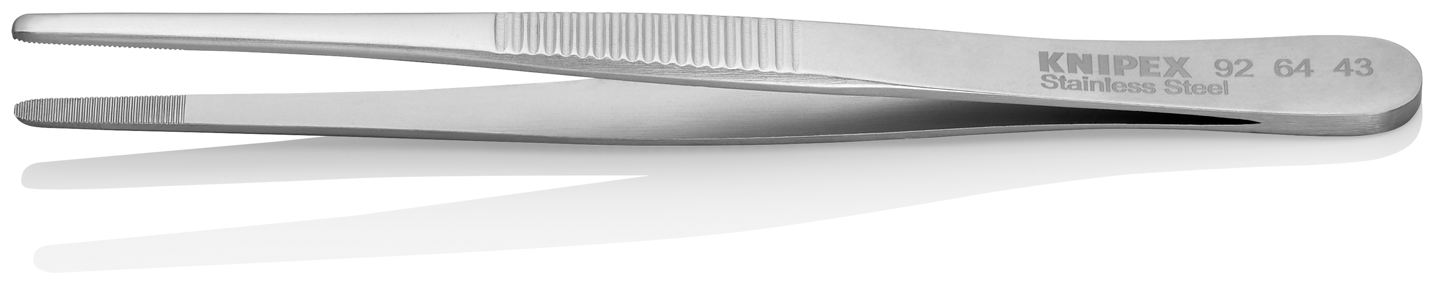 Brucelle de précision 120mm droite - Pointes rondes - Acier chromé KNIPEX - 926443