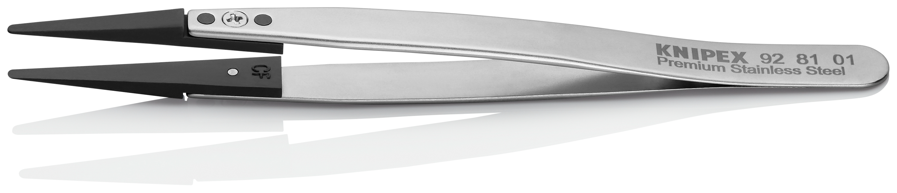 Pince brucelle inox à pointes remplaçables 130mm KNIPEX - 928101