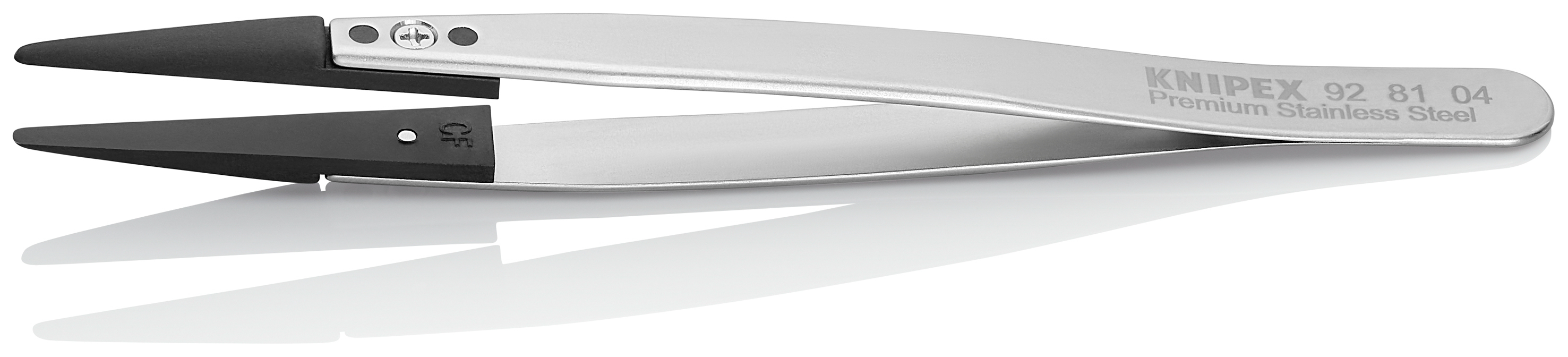 Pince brucelle inox à pointes remplaçables 130mm large KNIPEX - 928104