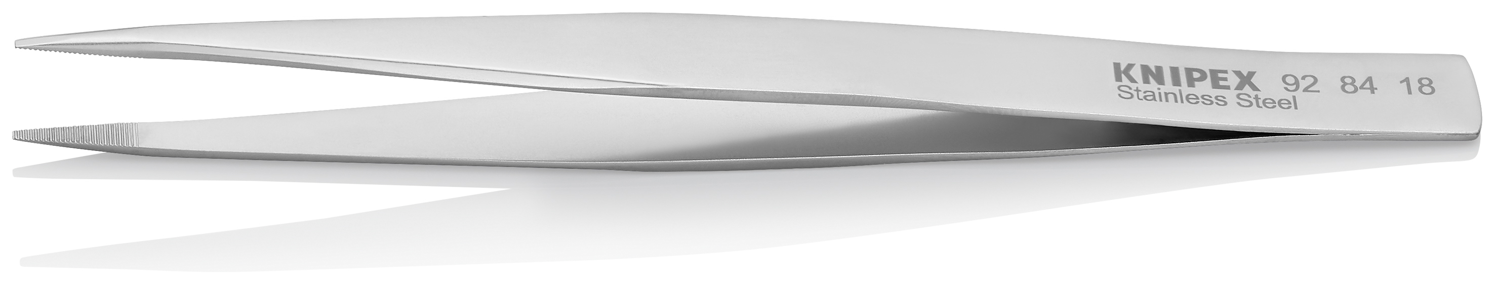 Brucelle de précision 125mm droite - Bouts carrés émoussés - Acier chromé KNIPEX - 928418