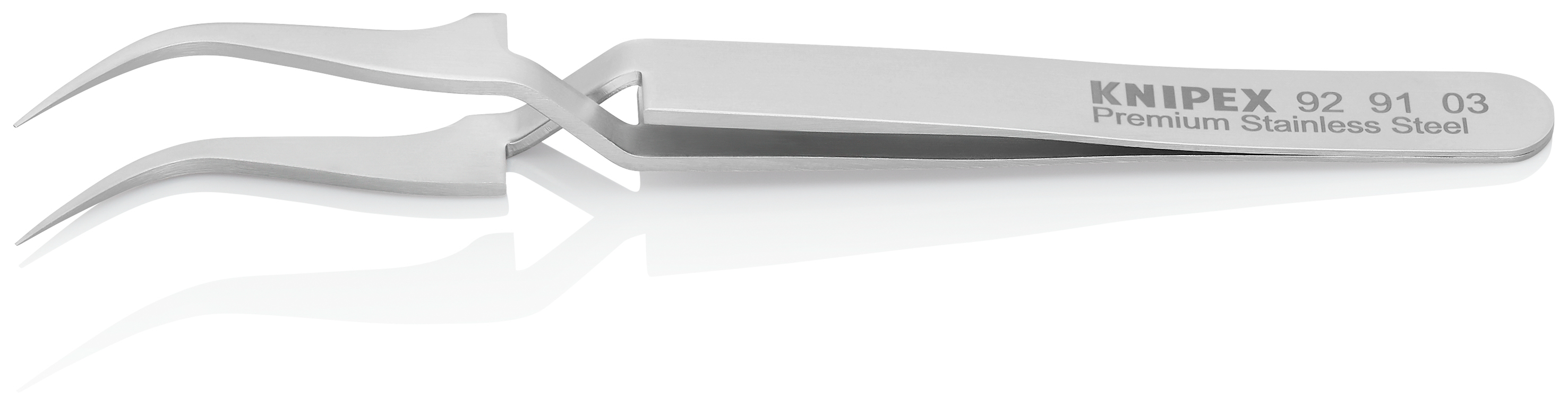 Pince brucelle inox croisée 115mm coudée KNIPEX - 929103