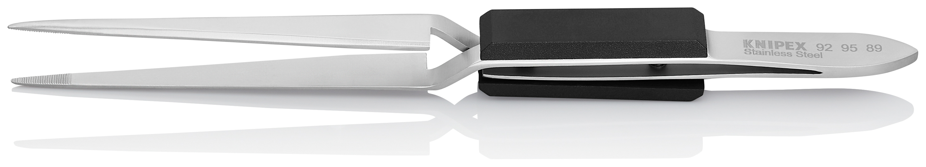 Brucelle de précision 160mm droite - Becs croisés - Pointes fines - Chromée KNIPEX - 929589