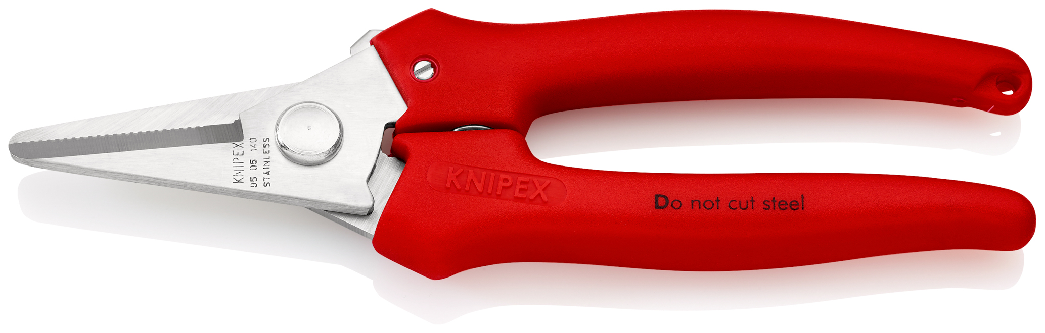 Ciseaux coupe-tout 140mm droits KNIPEX - 95 05 140