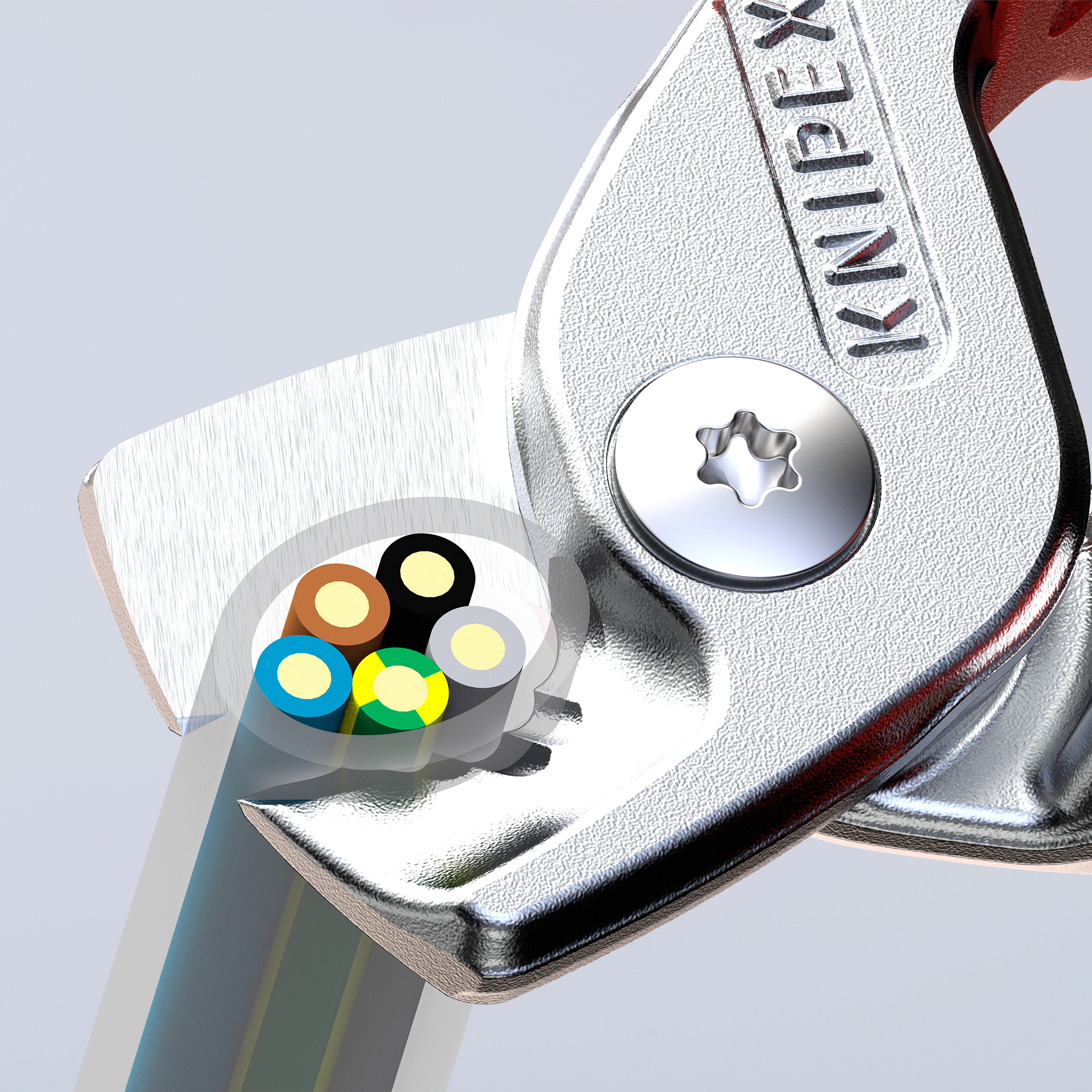 Coupe-câbles StepCut 160mm Ø15mm/50mm² - Sur carte - KNIPEX - 9512160SB