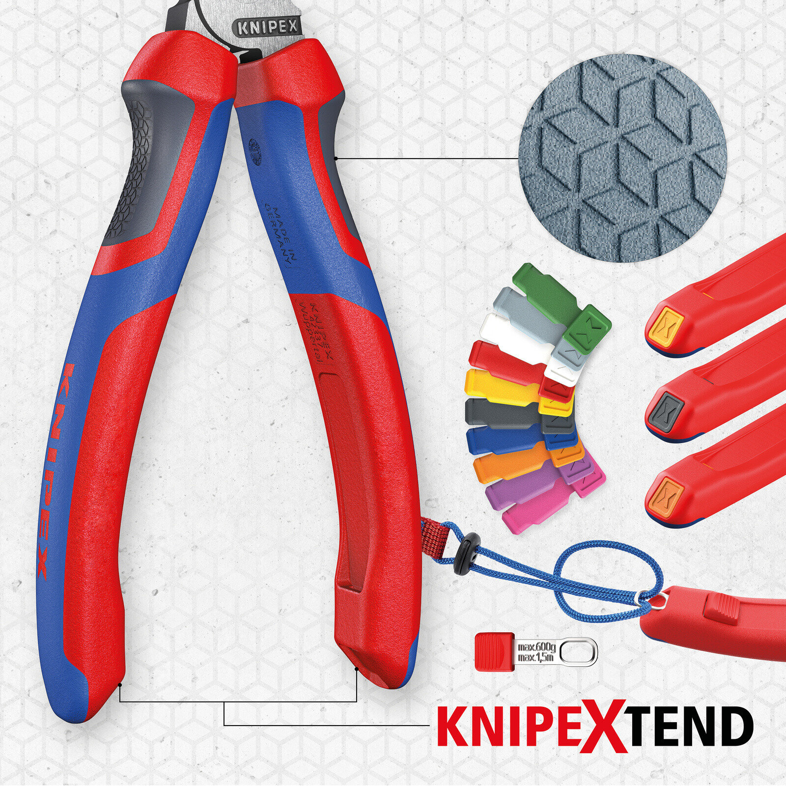 Coupe-câbles StepCut XL - 225mm - Tri-matière - Bruni - Cu / Al Ø23mm/120mm² KNIPEX - 9512225