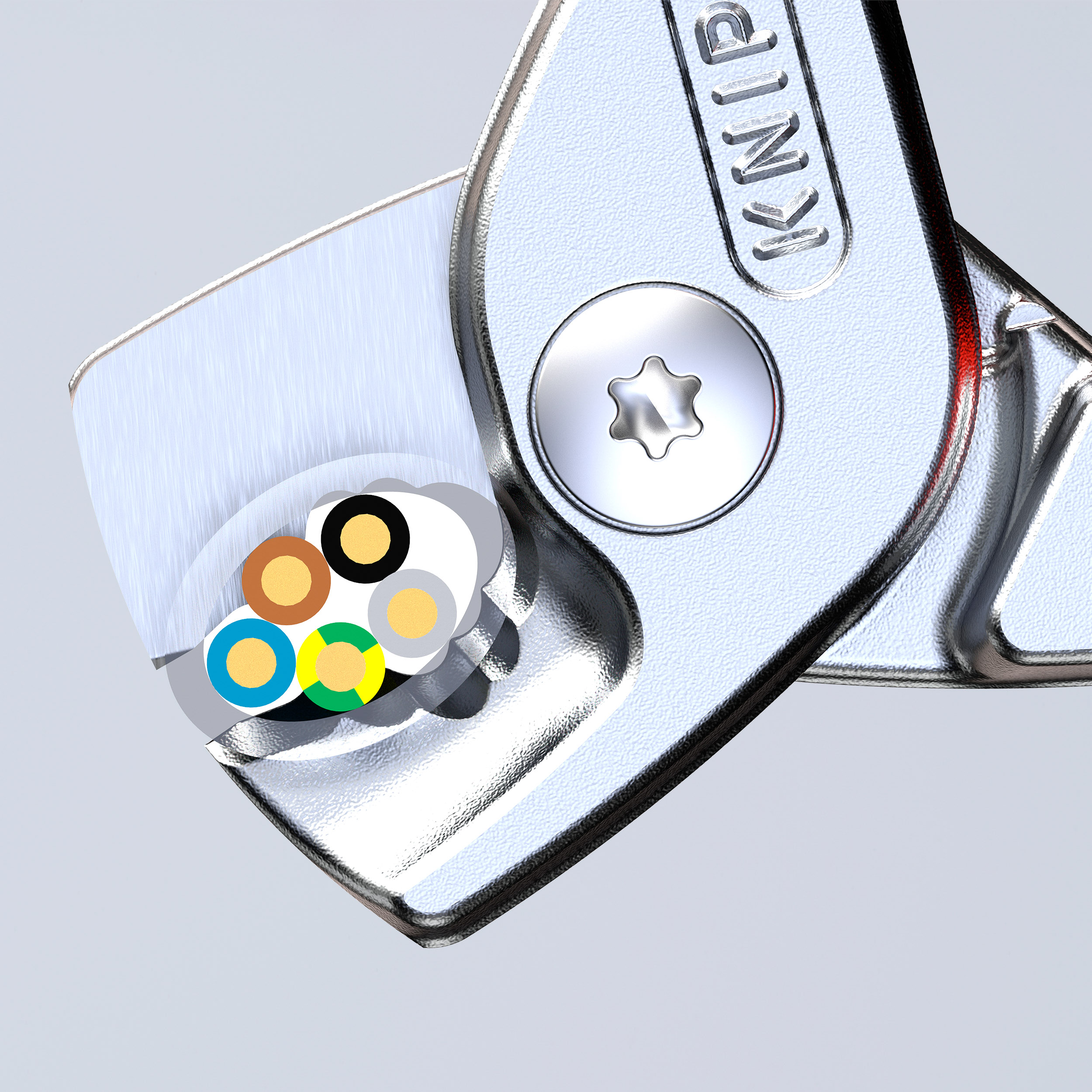 Coupe-câbles StepCut - 160mm - Chromé - Isolé 1000V - Cu/Al Ø15mm/50mm² KNIPEX - 9516160SB