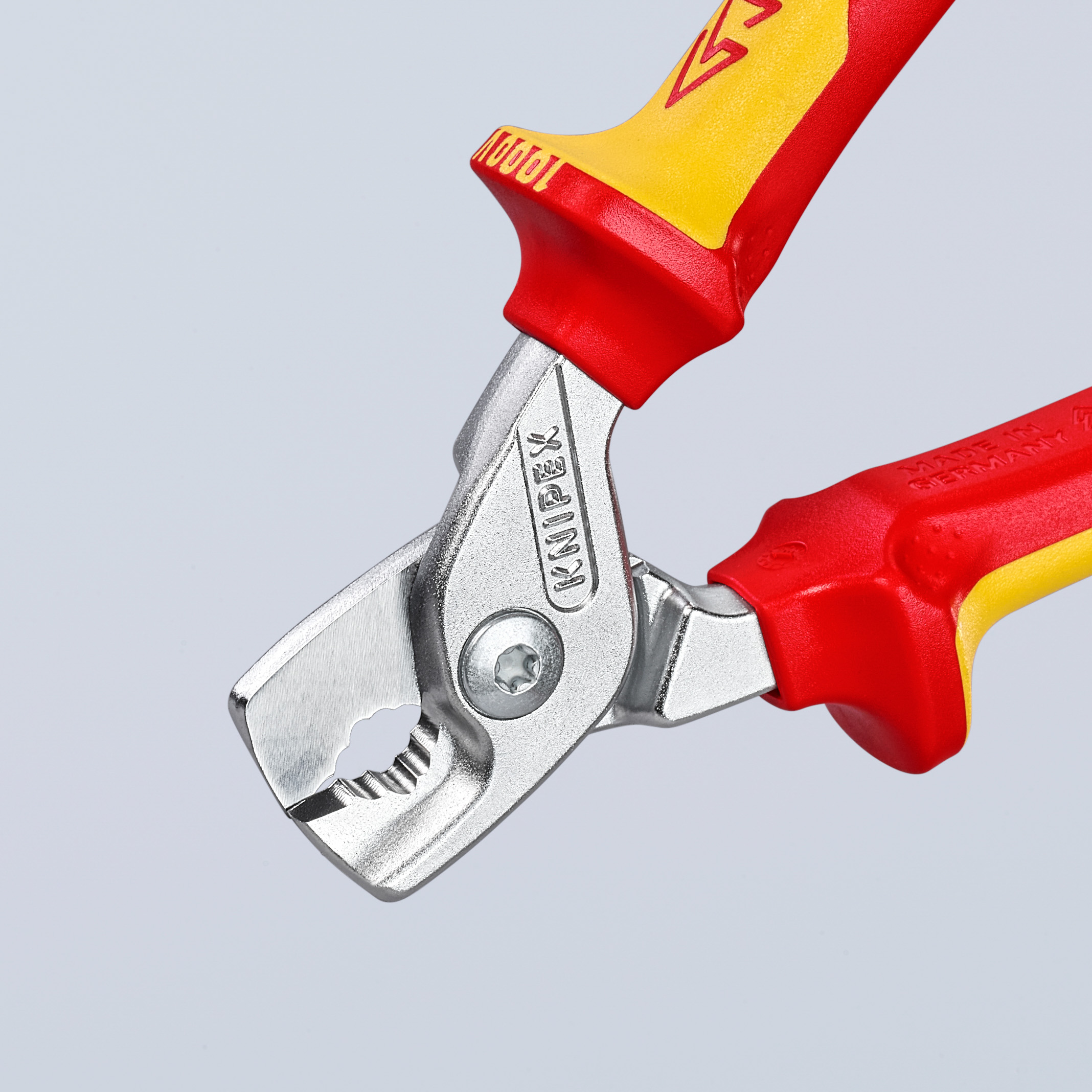 Coupe-câbles StepCut - 160mm - Chromé - Isolé 1000V - Cu/Al Ø15mm/50mm² KNIPEX - 9516160SB