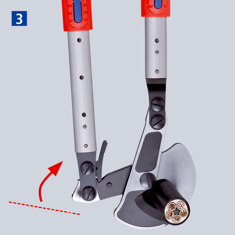 Coupe-cable poign. telescop. 570mm ø38mm KNIPEX - 95 32 038