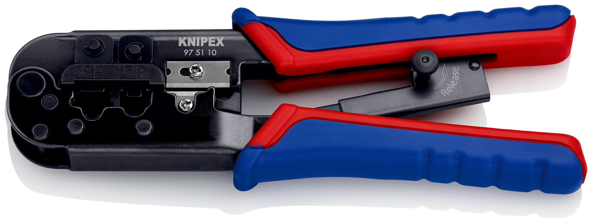 Pince a sertir fiches western rj11/12/45 KNIPEX - 97 51 10 SB
