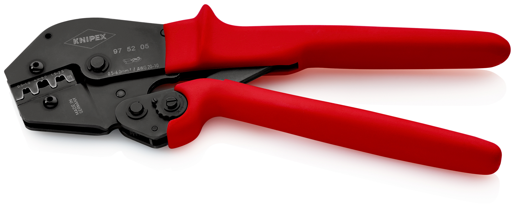 Pince sertir prise a 2 mains av 1 profil KNIPEX - 97 52 05 SB
