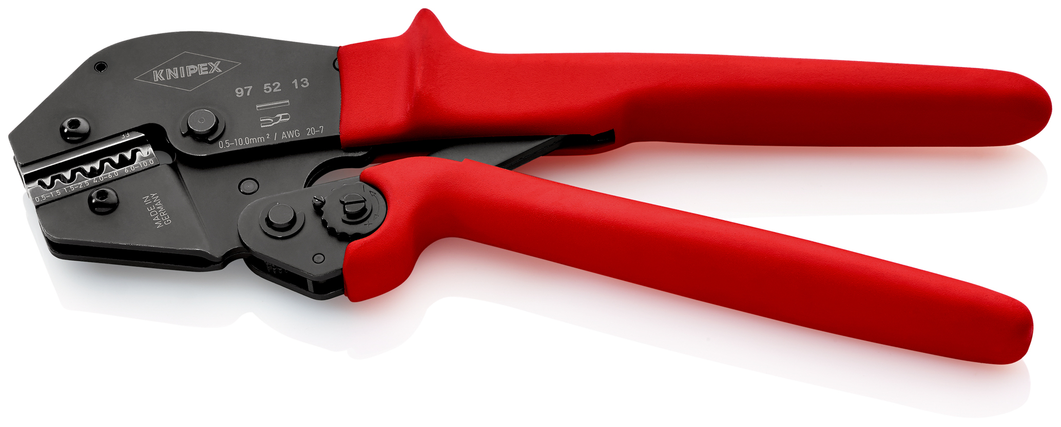 Pince sertir prise a 2 mains av 1 profil KNIPEX - 97 52 13
