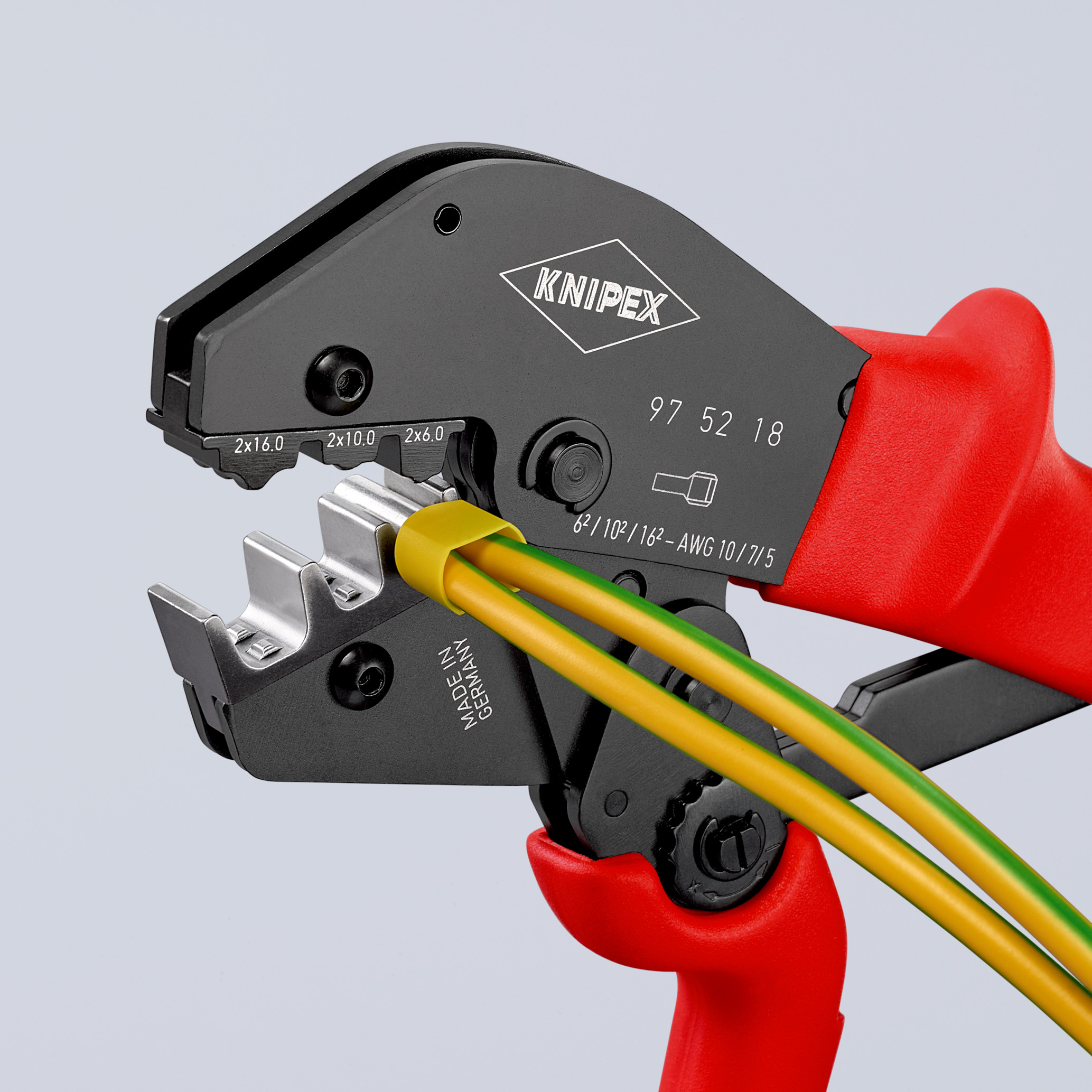 Pince pour embouts doubles 2x6-10-16mm² KNIPEX - 97 52 18