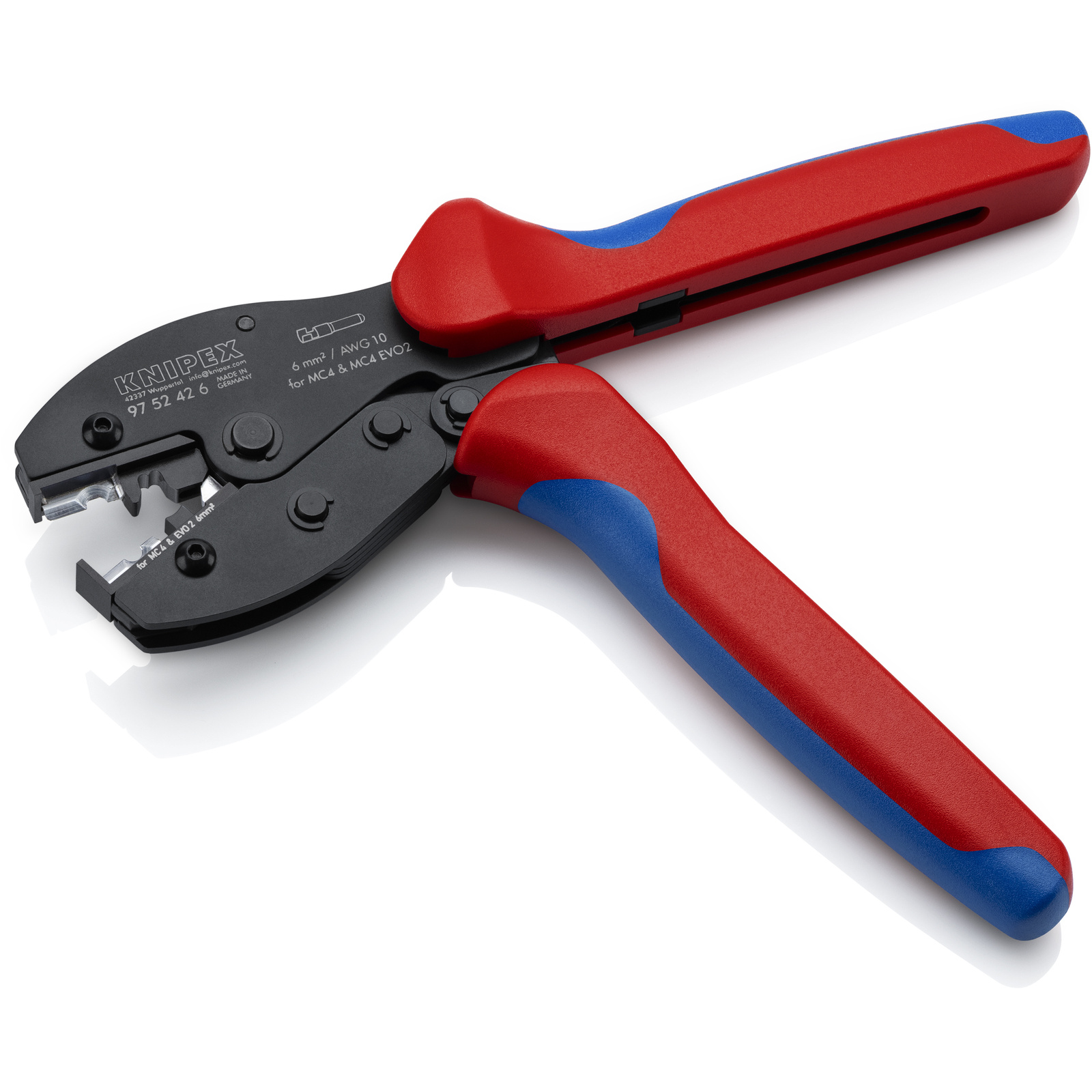Pince à sertir photovoltaïque. 6mm² PreciForceMC4 KNIPEX - 9752426