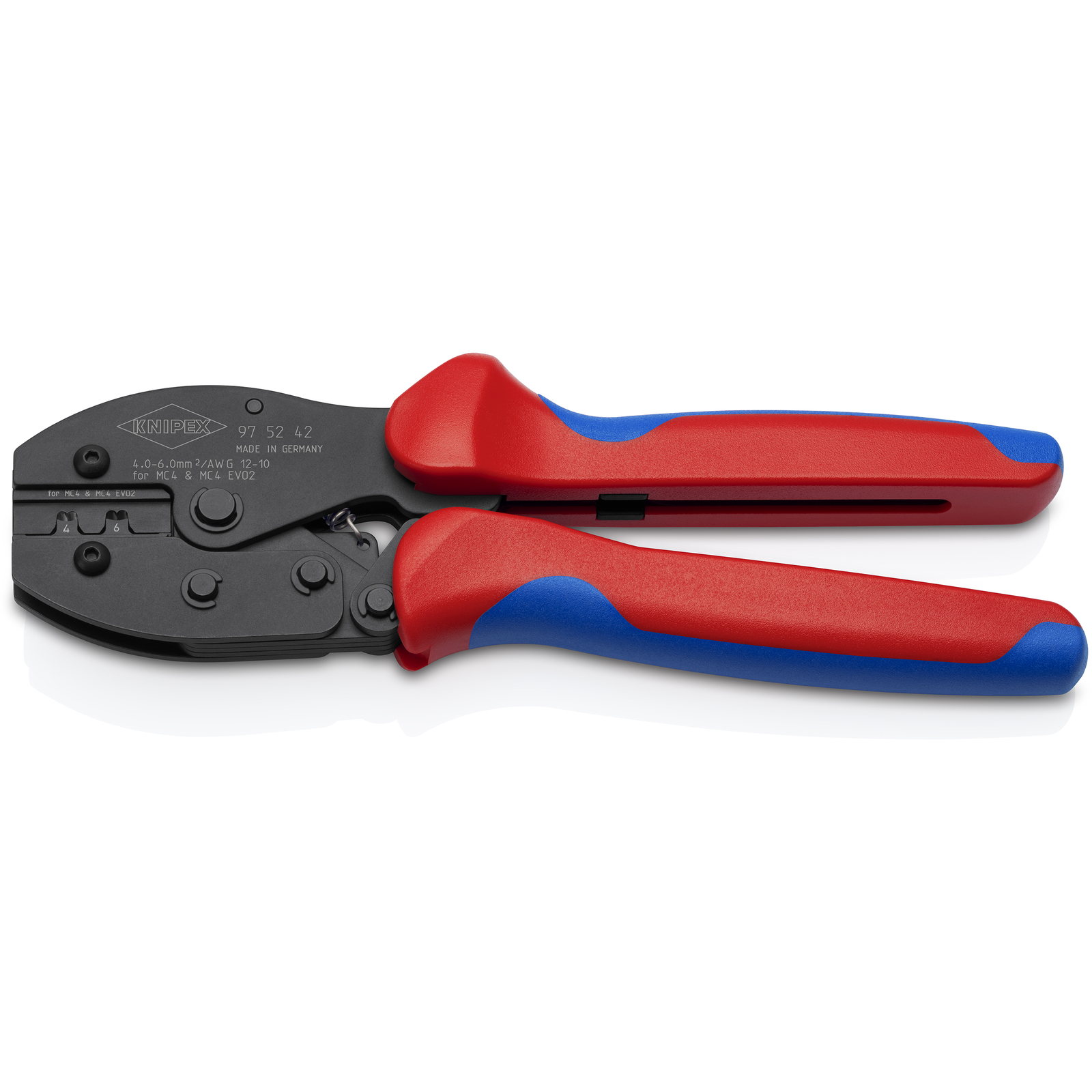 Pince à sertir PreciForce pour contacts photovoltaïques MC4 / MC4 Evo2 4 - 6mm² KNIPEX - 975242