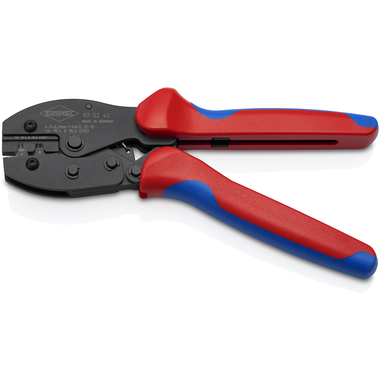 Pince à sertir PreciForce pour contacts photovoltaïques MC4 / MC4 Evo2 4 - 6mm² KNIPEX - 975242