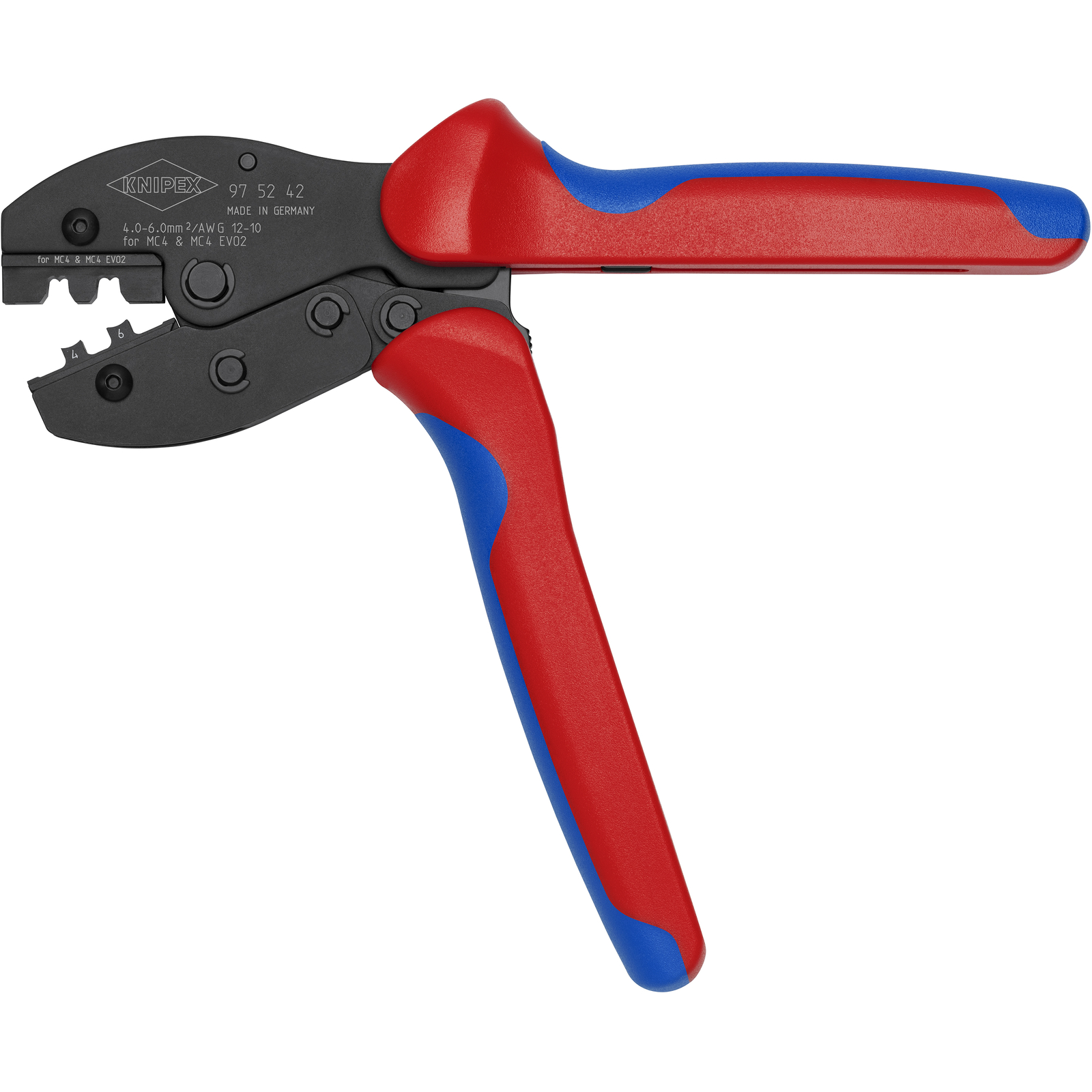 Pince à sertir PreciForce pour contacts photovoltaïques MC4 / MC4 Evo2 4 - 6mm² KNIPEX - 975242