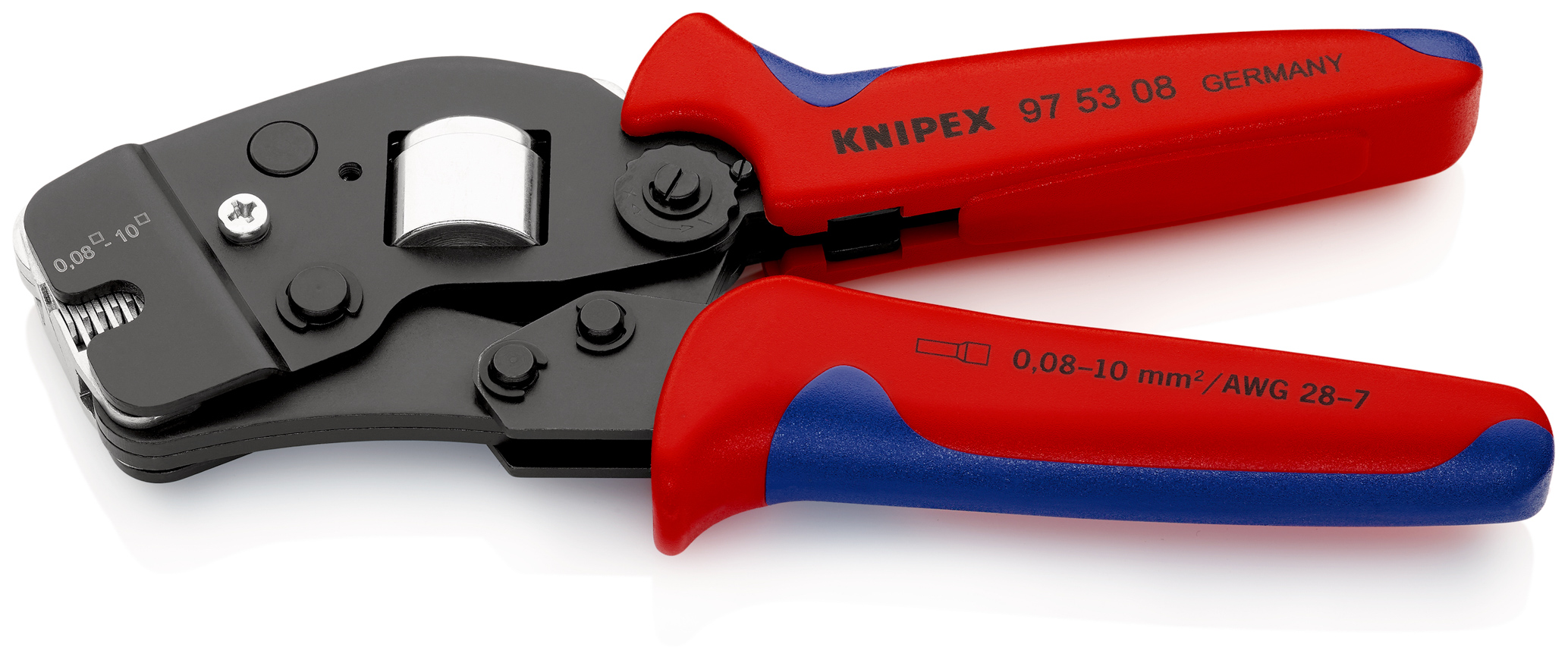 Pince sertir frontale embouts 0,08-10mm² KNIPEX - 97 53 08 SB