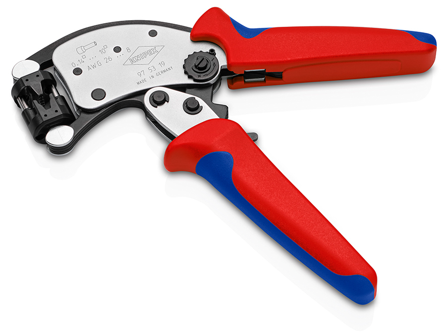 Pince à sertir les embouts automatique de 0,14 à 10mm² à tête rotative KNIPEX - 975319