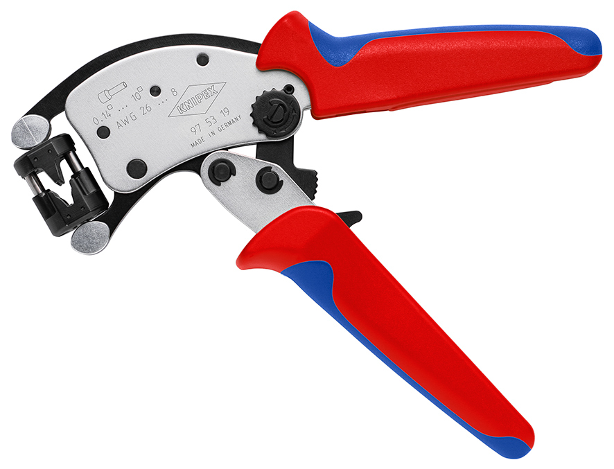 Pince à sertir les embouts automatique de 0,14 à 10mm² à tête rotative KNIPEX - 975319