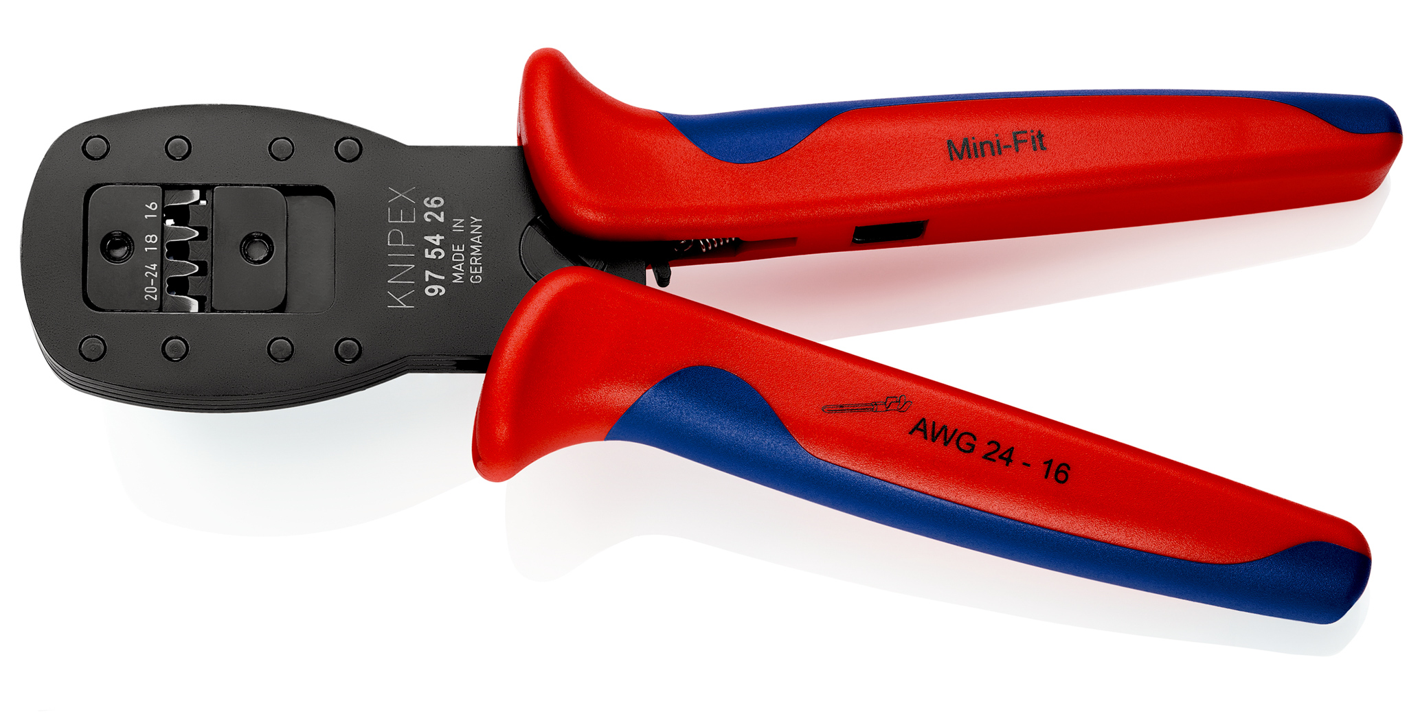 Pinces sertir mini-fit® sertiss. parall KNIPEX - 97 54 26