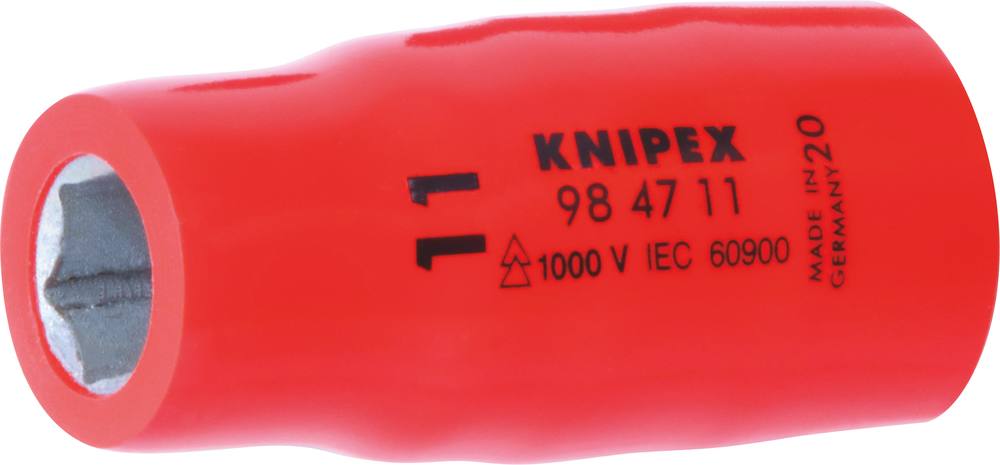 Douille 1/2' à 6 pans avec carré femelle isolée 1000v KNIPEX - 984711