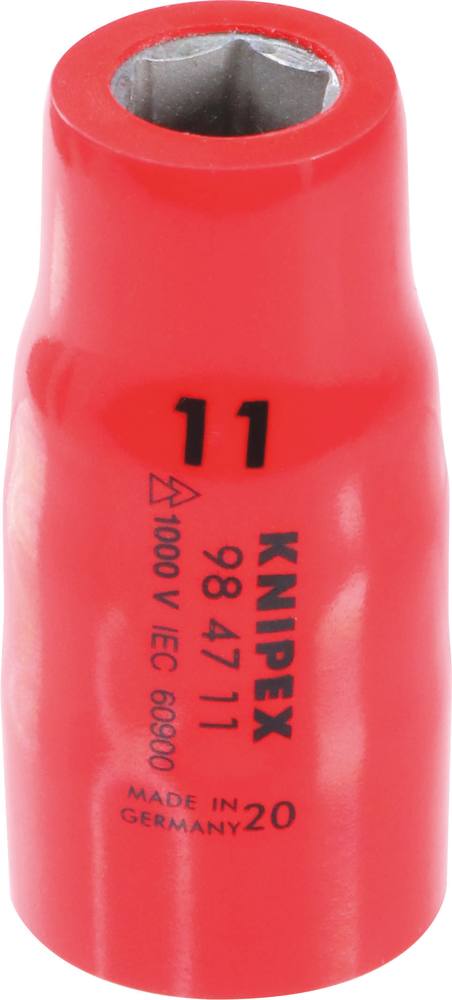 Douille 1/2' à 6 pans avec carré femelle isolée 1000v KNIPEX - 984711