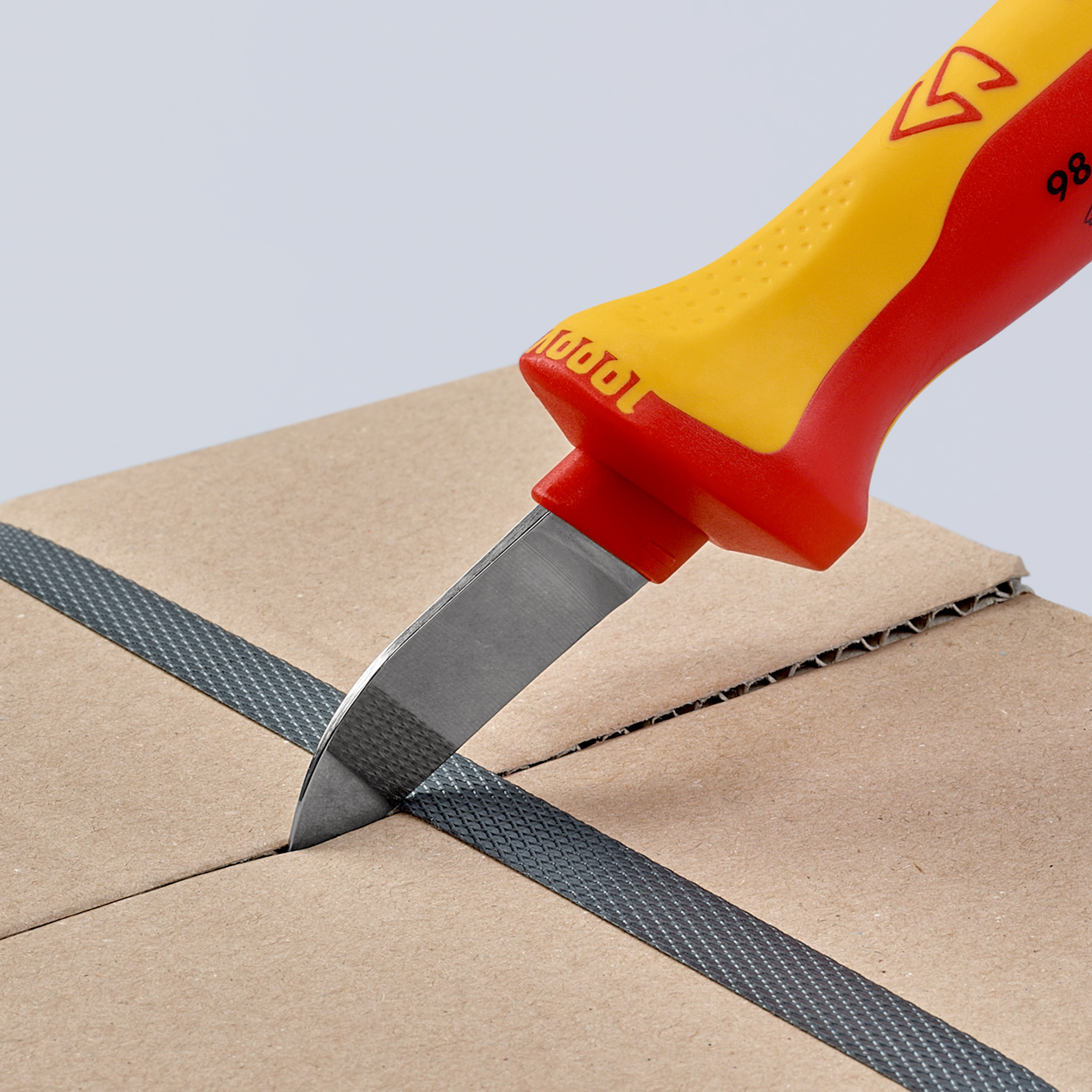Couteau d'électricien pour câbles avec capuchon isolé KNIPEX - 9852