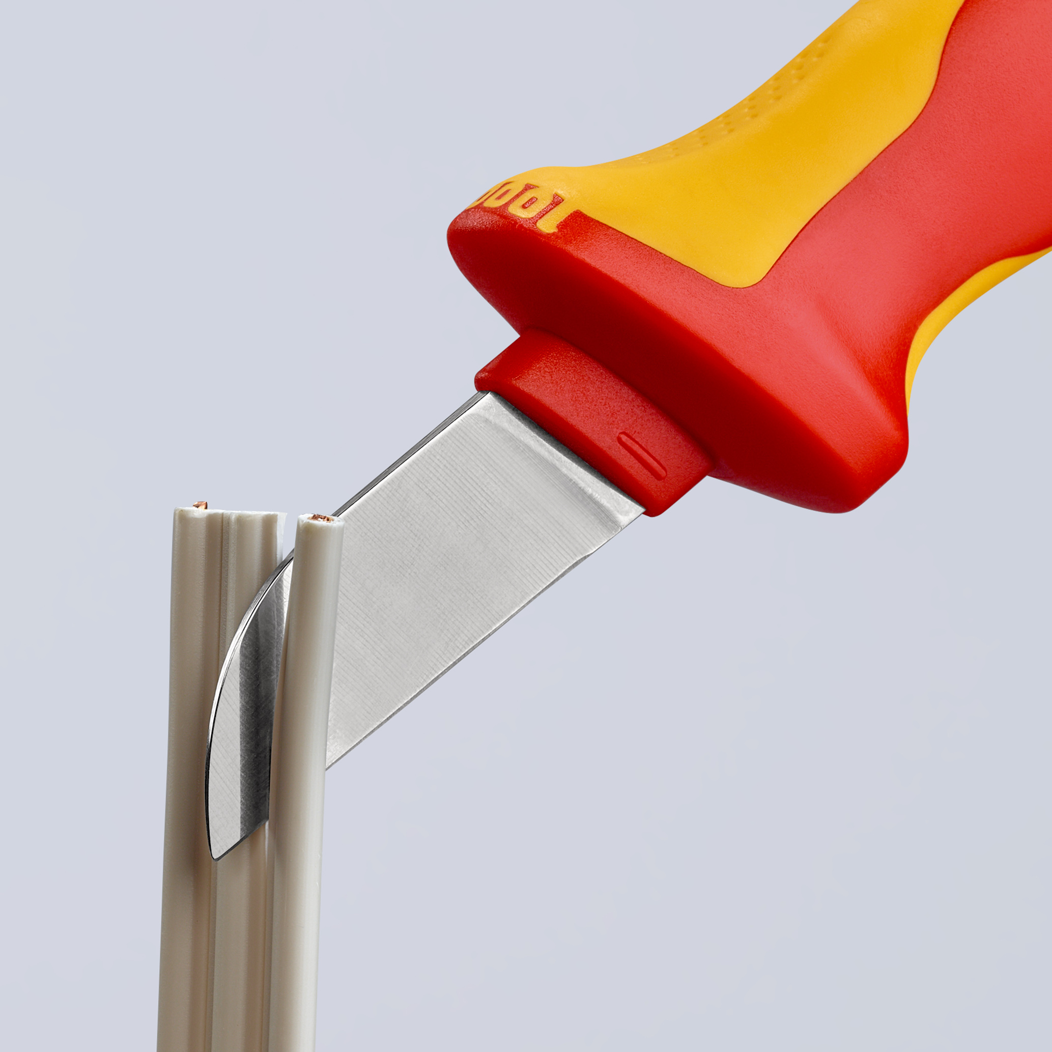 Couteau d'électricien pour câbles avec capuchon isolé KNIPEX - 9852