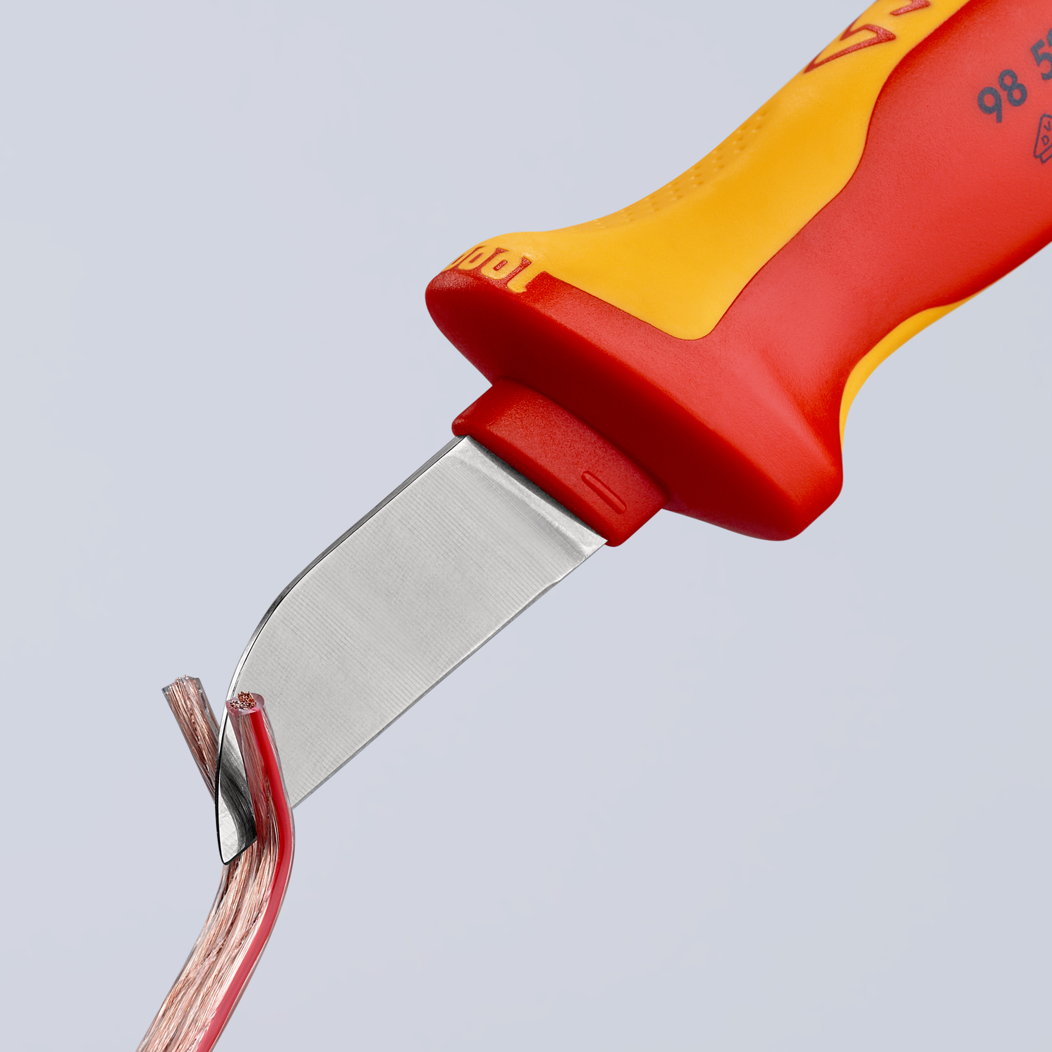 Couteau d'électricien pour câbles avec capuchon isolé KNIPEX - 9852