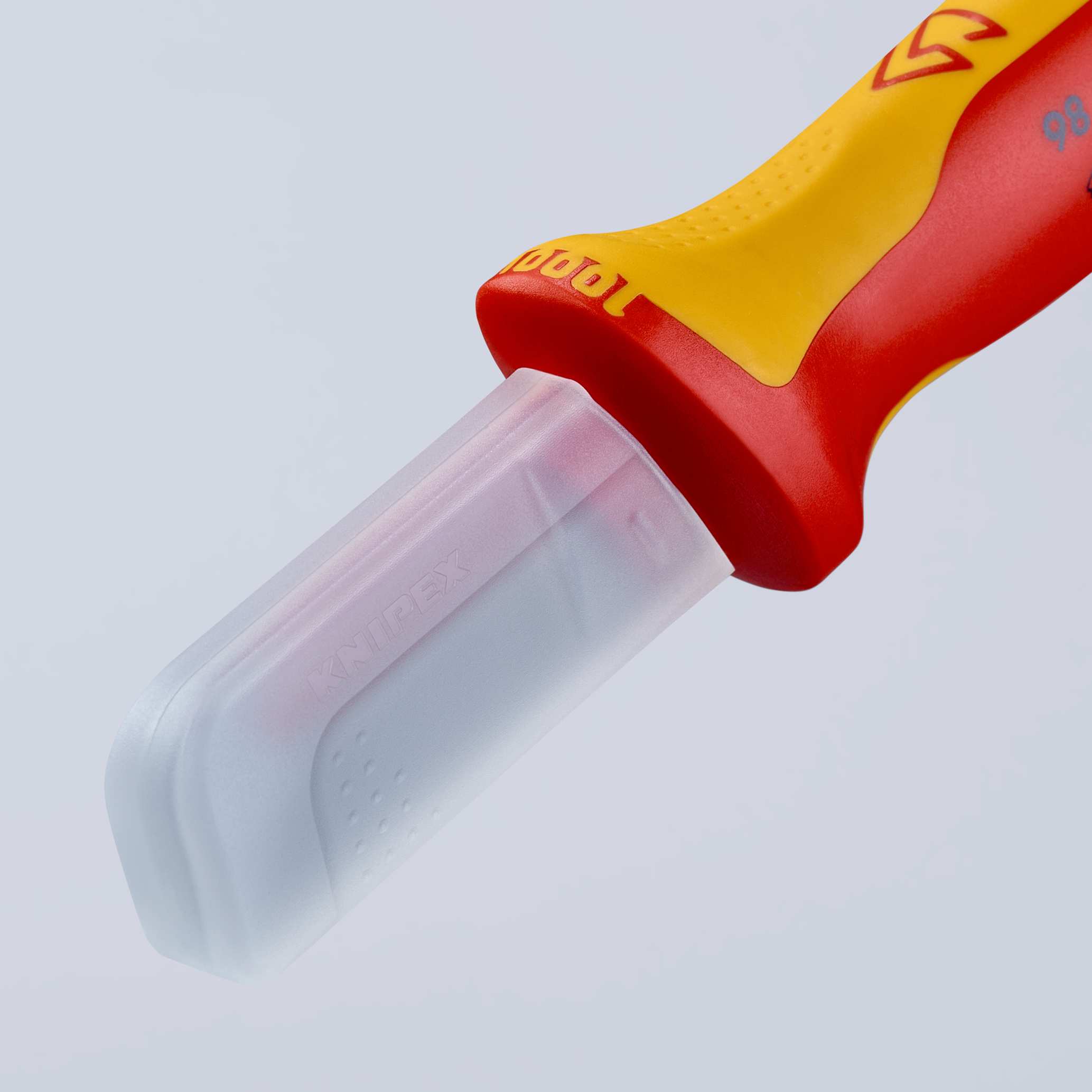 Couteau d'électricien pour câbles avec capuchon isolé lame recouverte KNIPEX - 9854
