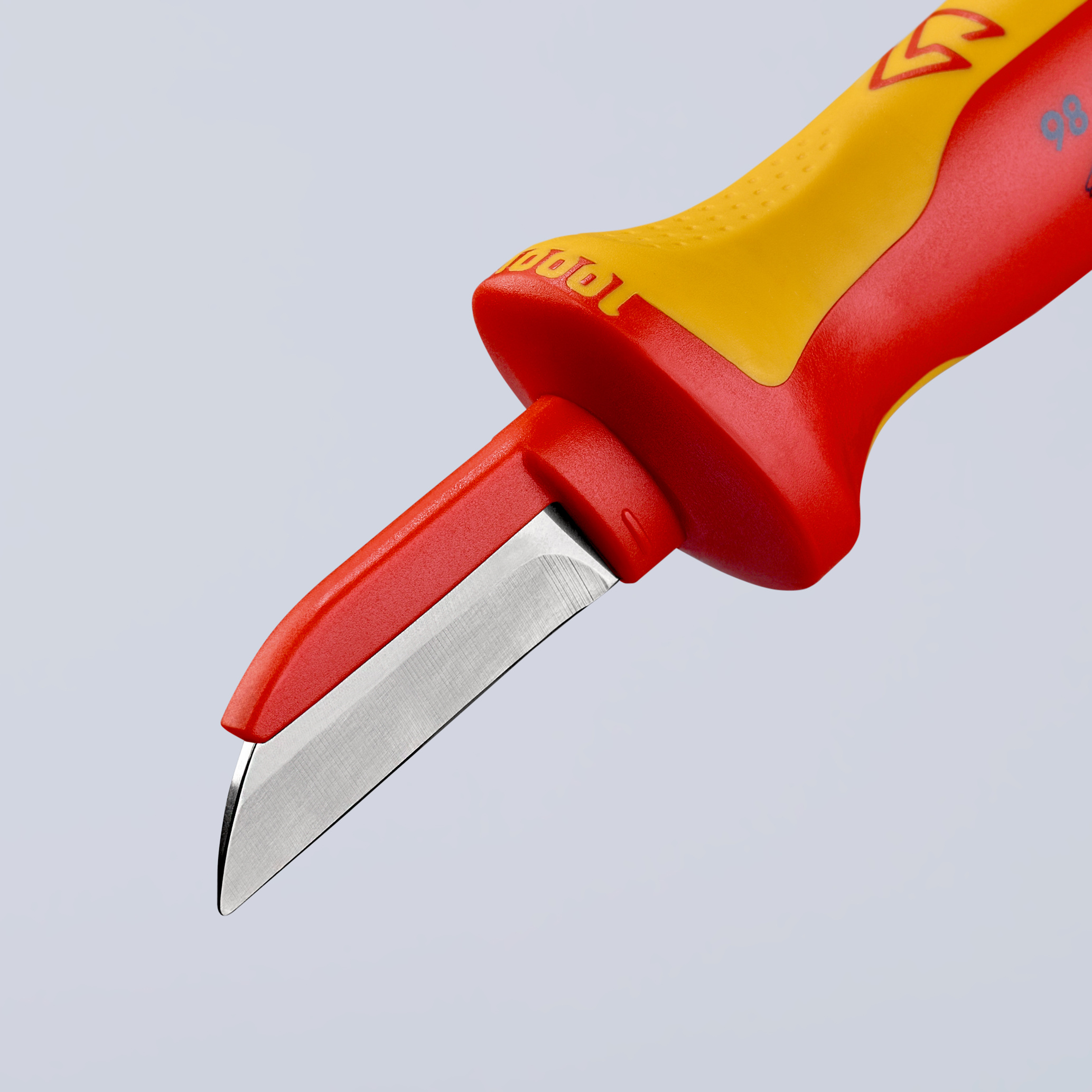 Couteau d'électricien pour câbles avec capuchon isolé lame recouverte KNIPEX - 9854