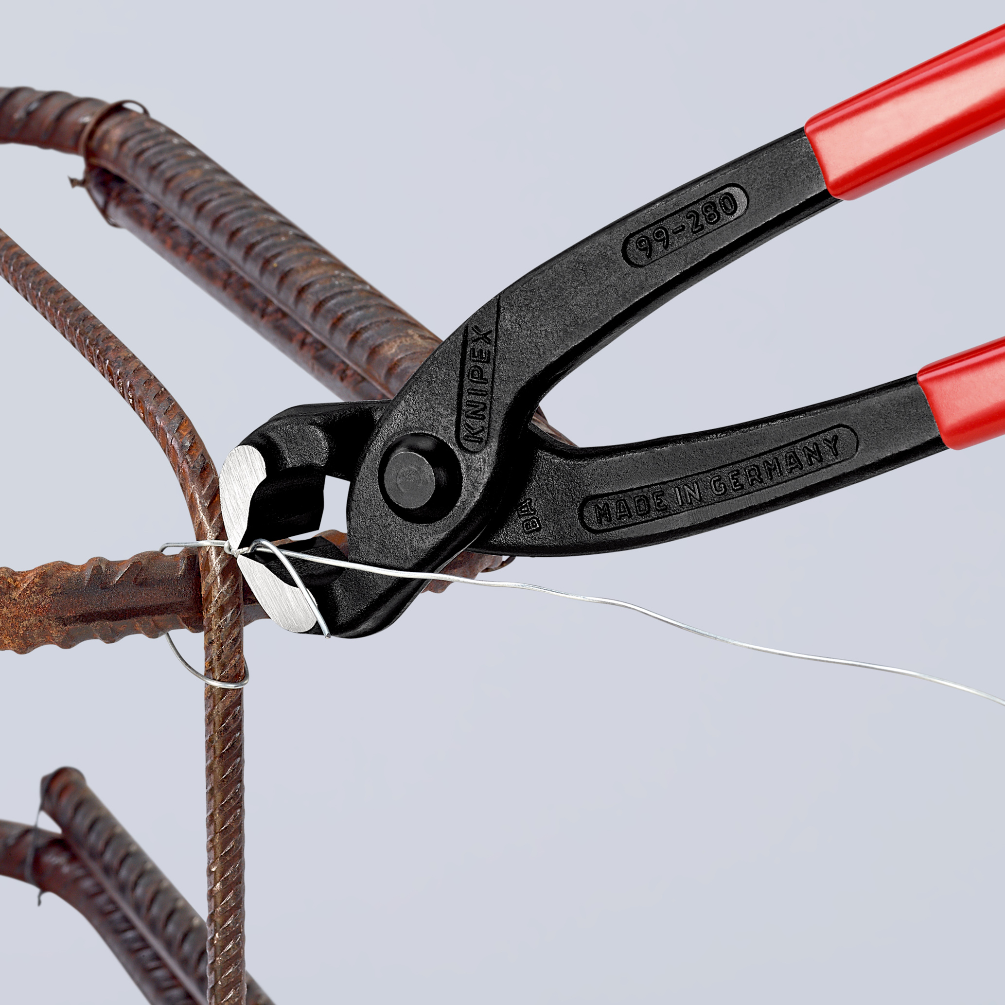 Tenaille russe 280mm - Gainée PVC - Tête polie - Capacité 2,8mm KNIPEX - 9901280SB