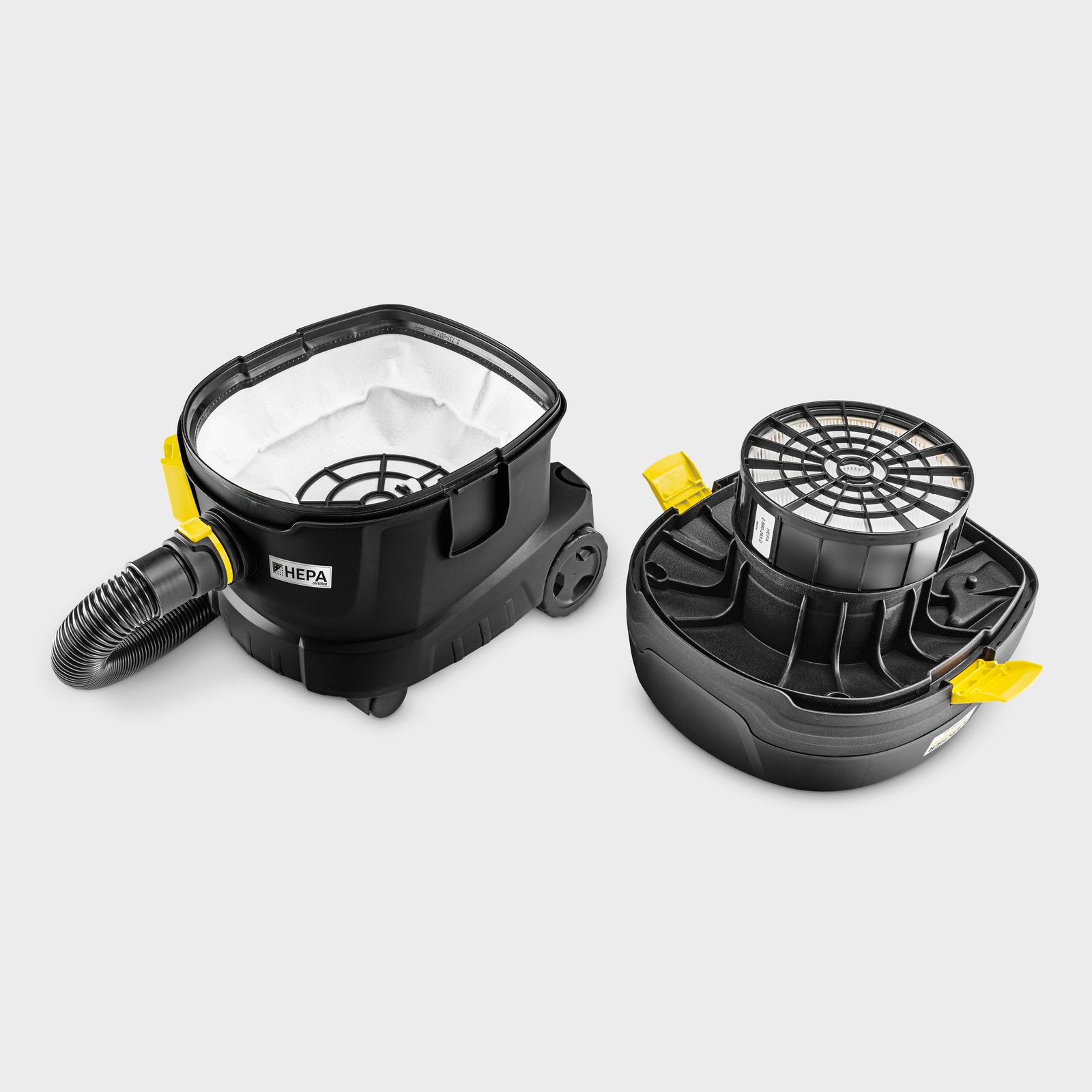 Aspirateur poussières T 11/1 Classic HEPA Re!plast tube métal + 10 m elec - KÄRCHER - 1.527-208.0