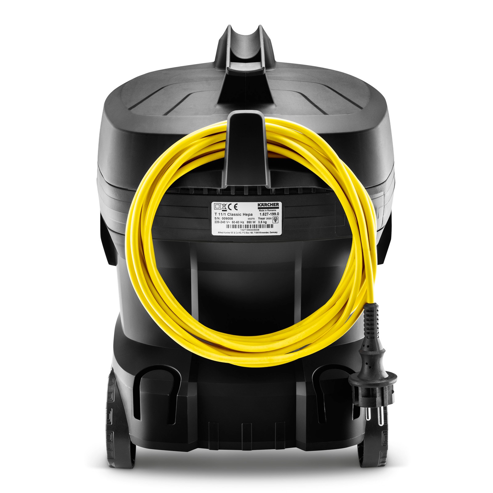 Aspirateur poussières T 11/1 Classic HEPA Re!plast tube métal + 10 m elec - KÄRCHER - 1.527-208.0