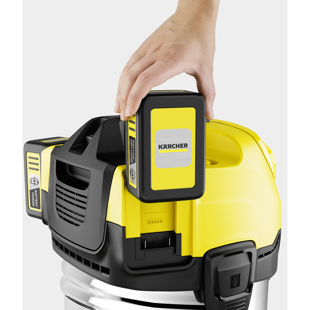 Aspirateur eau et poussières sans-fil WD 4-18 S Dual KÄRCHER - 1.628-625.0