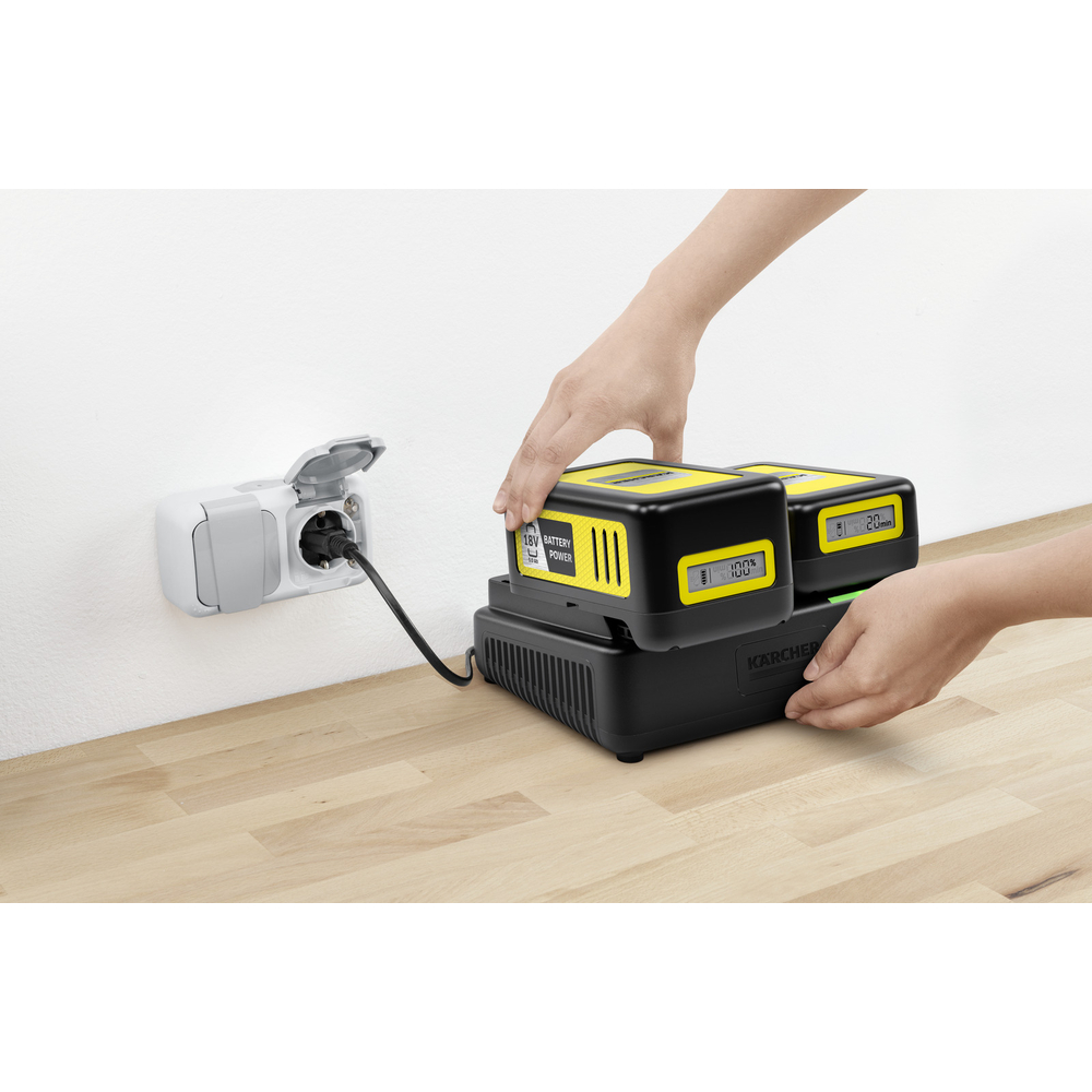 Chargeur rapide deux batteries 18V KÄRCHER - 2.445-028.0