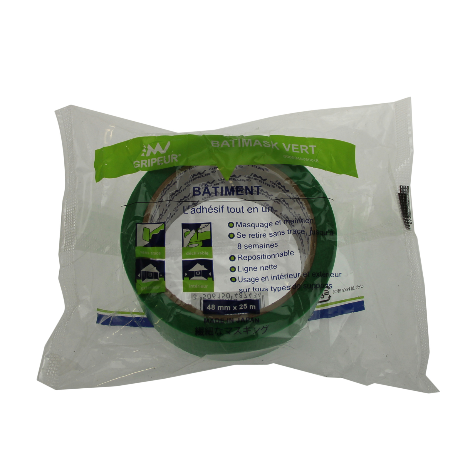 Ruban de masquage BATIMASK vert 48mm x 25m LIMA - 0000049060048