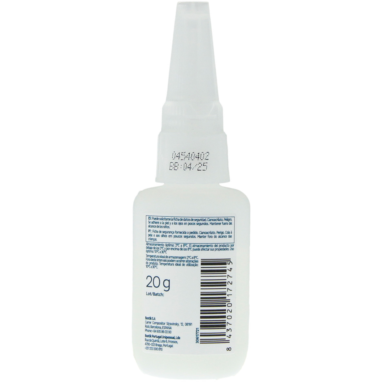 Colle instantanée cyano BULTRAmV Born2Bond Bostik moyenne visco LIMA - 0BULTRAMV0020
