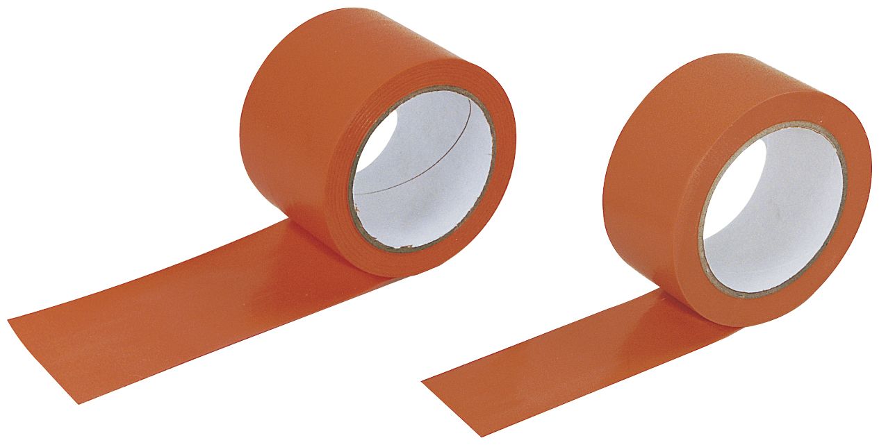 ADHESIF FACADIER PVC LIMA ORANGE LISSE 50 MM 33 MÈTRES - 85090048