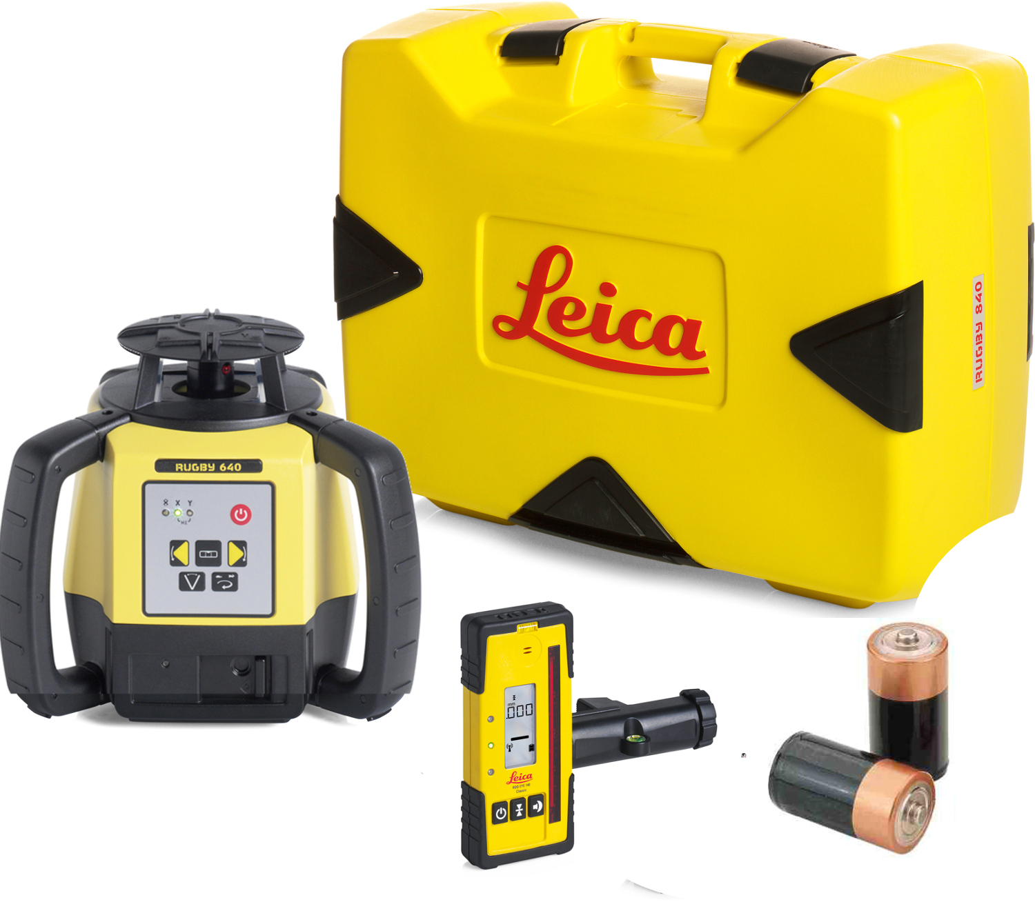 Laser LEICA Rugby 640 coffret cellule de réception Rod Eye 160 6005989