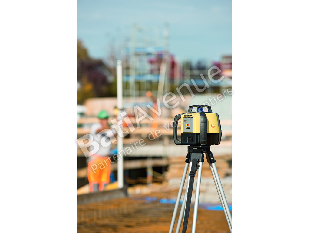 Laser LEICA Rugby 610 avec coffret avec batterie Li-ion et cellule de réception Rod Eye 160- 6008615