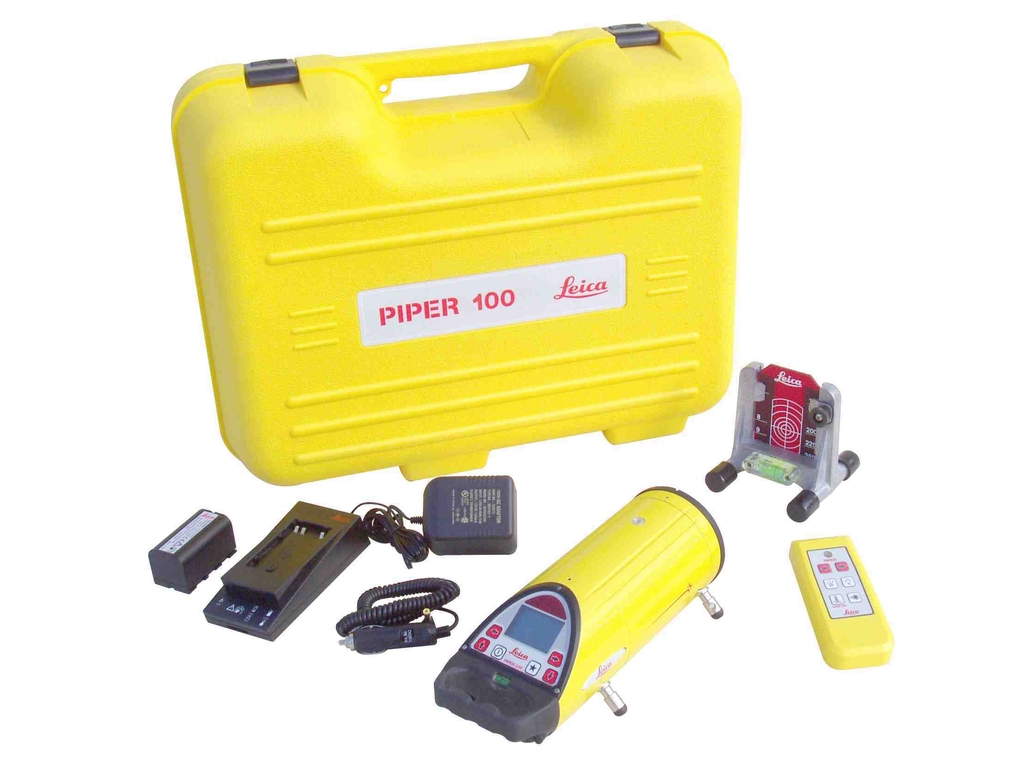 LEICA PIPER 100 LASER CANALISATION AVEC TÉLÉCOMMANDE CIBLE ROUGE 748704