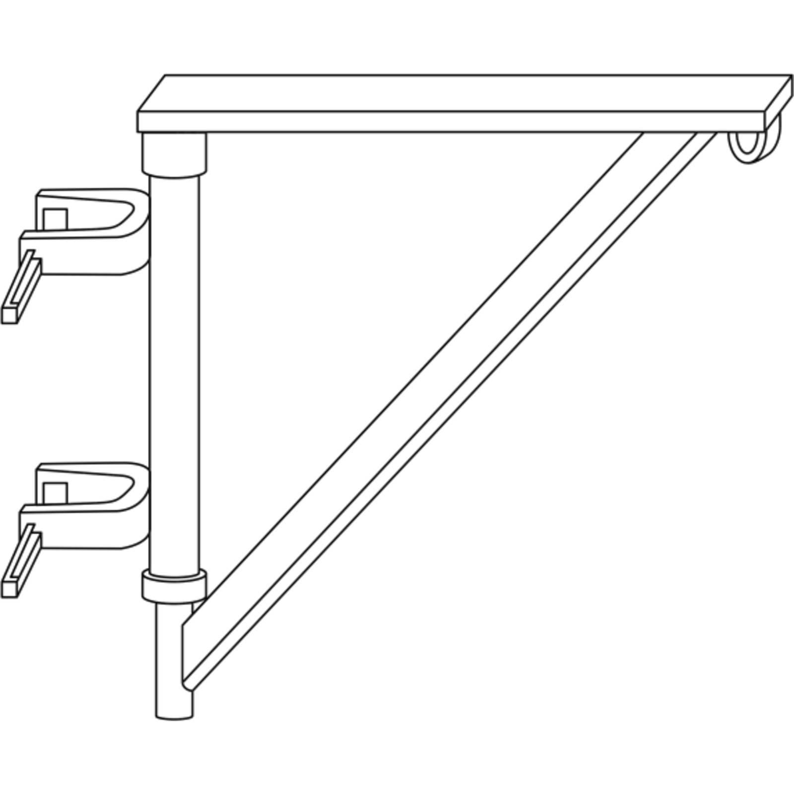 Potence d’échafaudage pivotante LEVAC 6128Z
