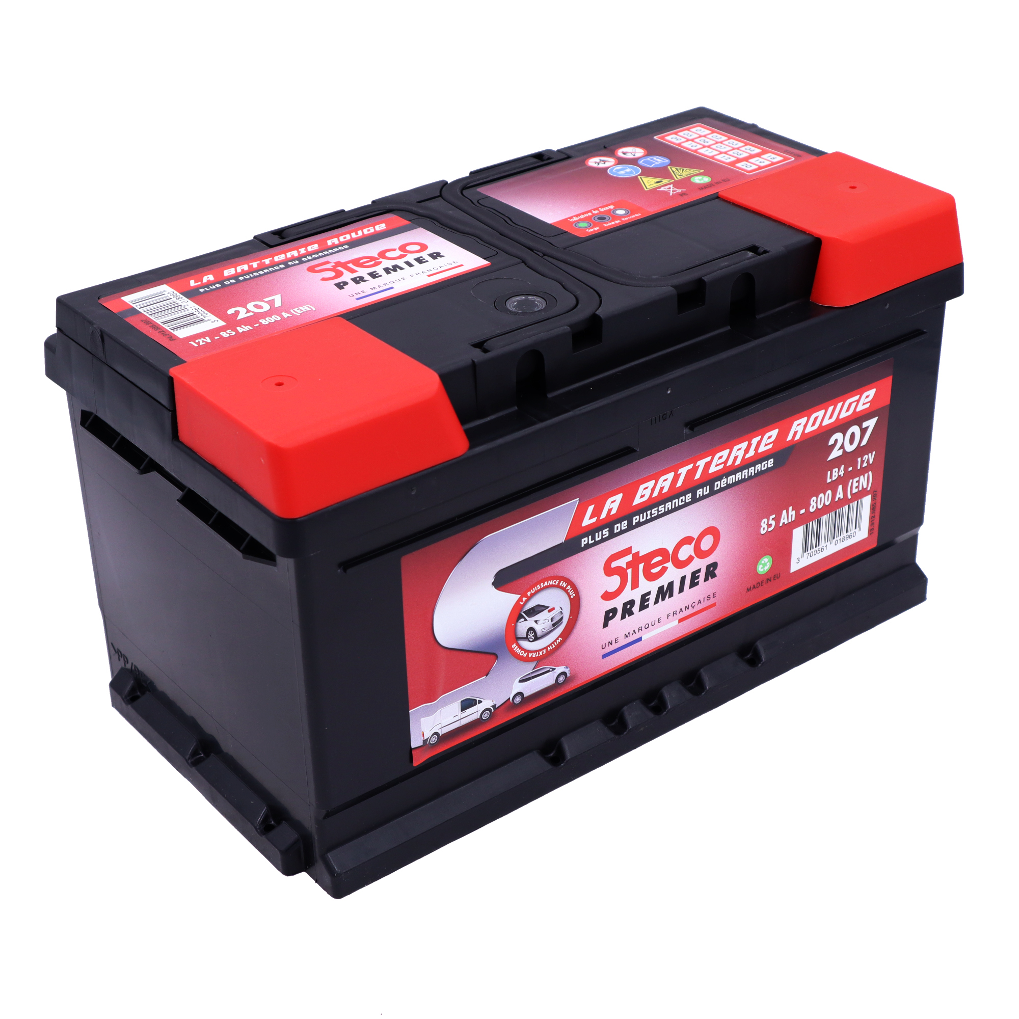 Batterie 12V 85Ah 800A 315x175x175 mm steco premier stecopower - 207