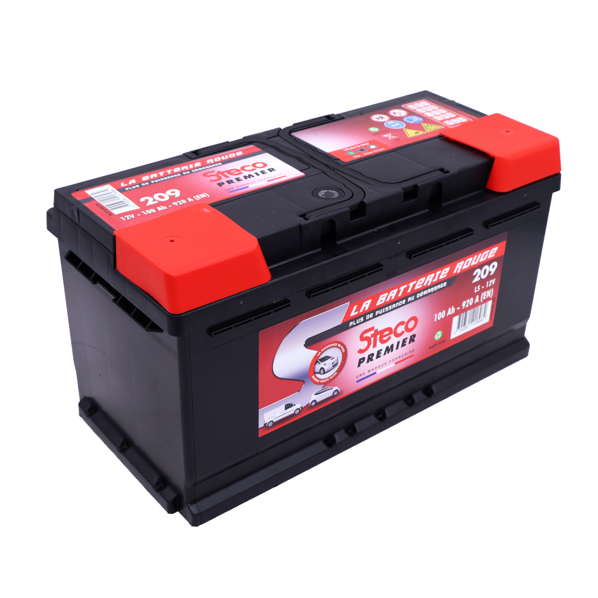 Batterie 12V 100Ah 920A 353x175x190 mm steco premier stecopower - 209