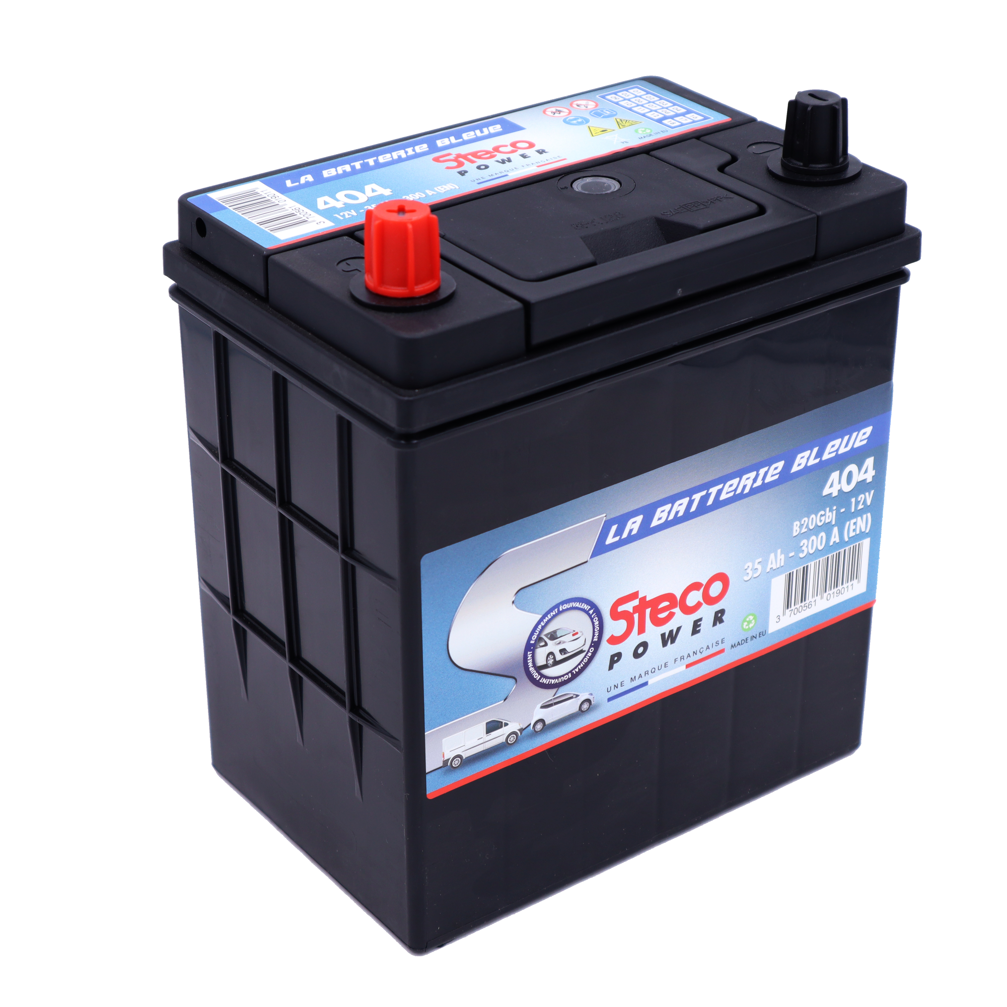 Batterie 12V 35Ah 300A 196x134x226 mm stecopower - 404