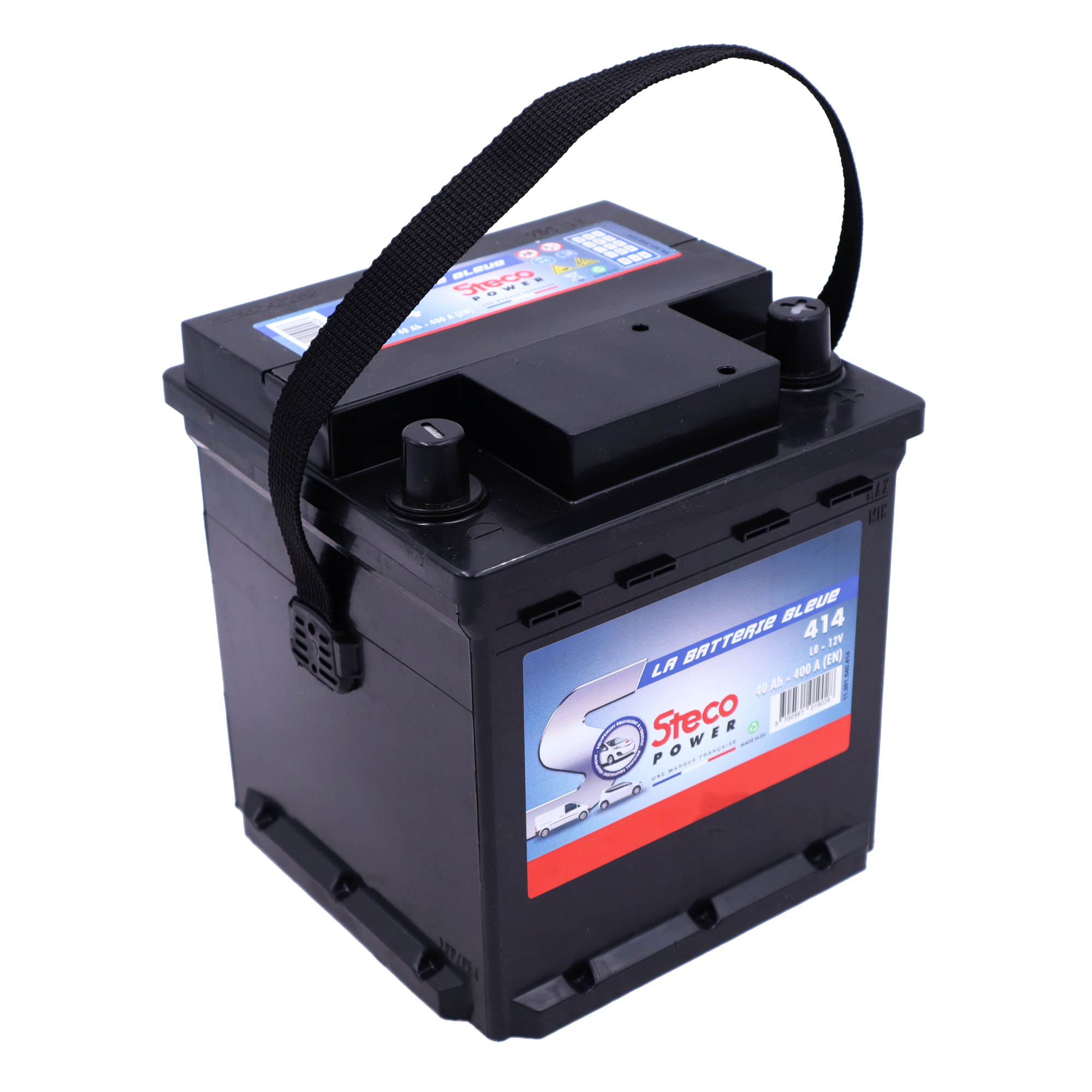 Batterie 12V 40Ah 400A 175x175x190 mm stecopower - 414