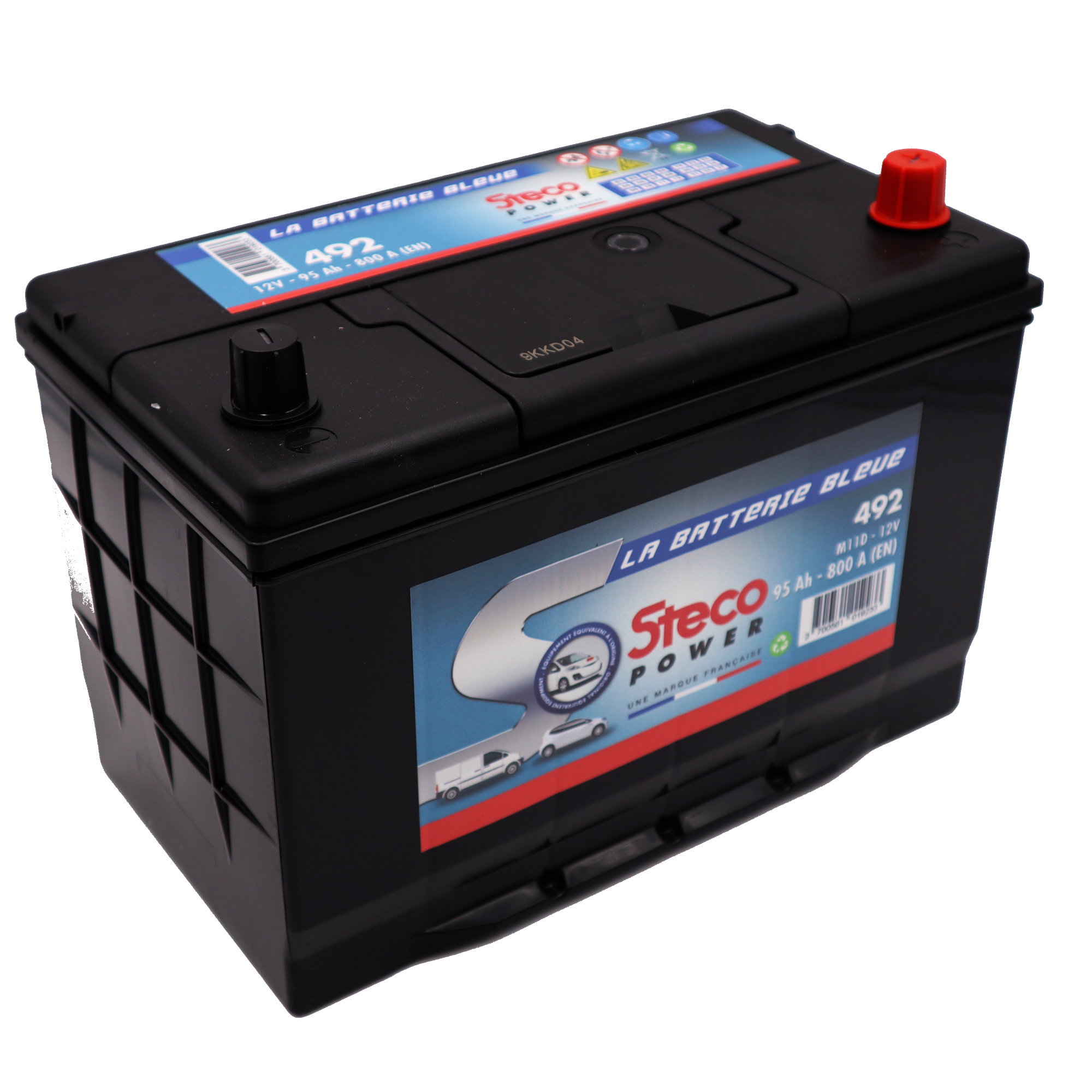 Batterie 12V 95Ah 800A 303x175x227 stecopower - 492